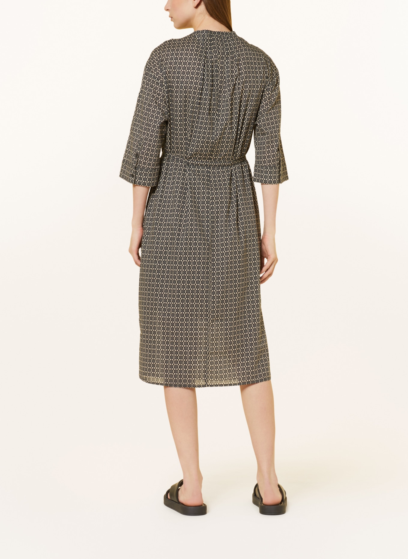 Marc O'Polo Dress with 3/4 sleeves, Color: TAUPE/ BLACK (Image 3)