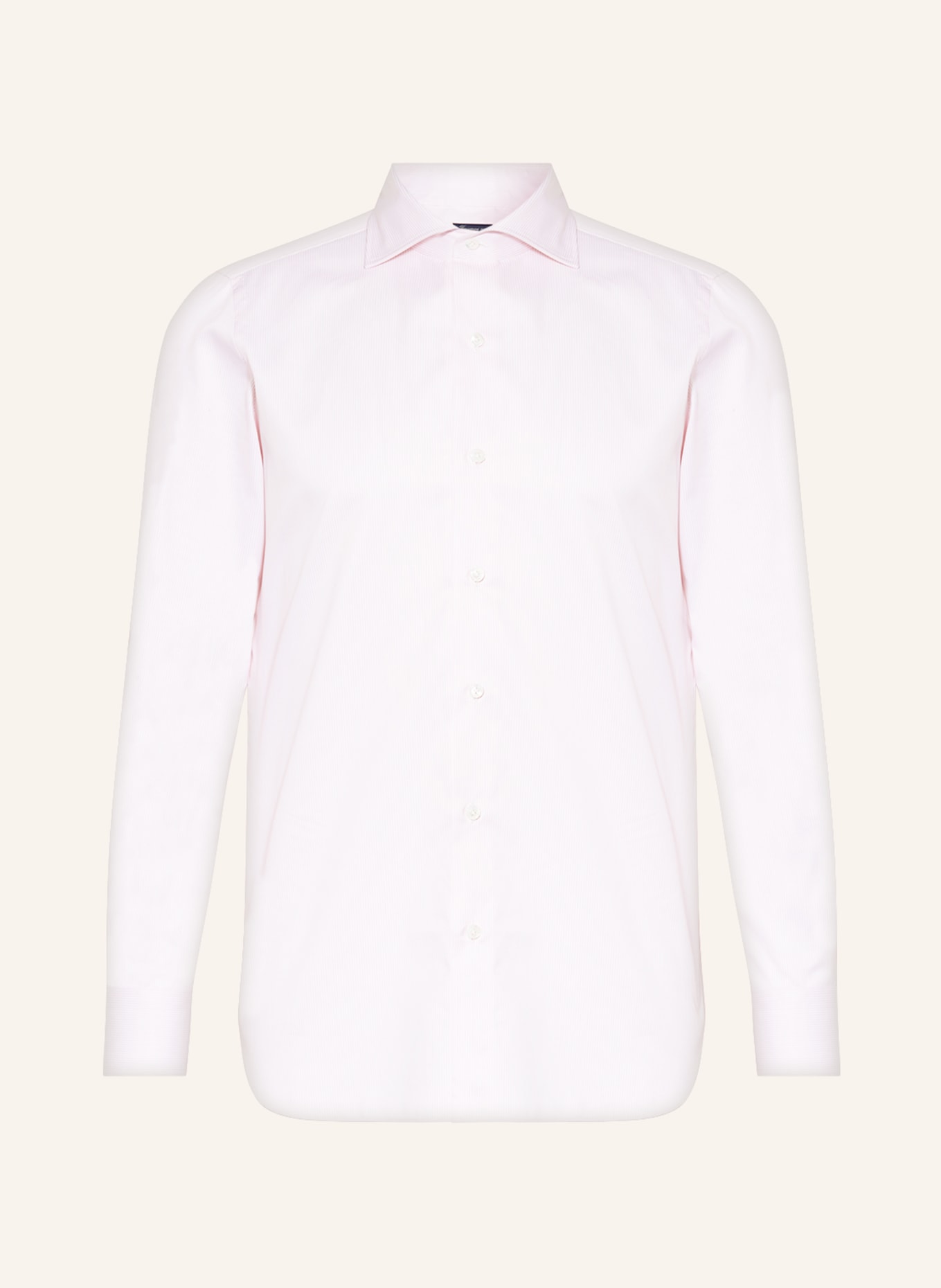 FINAMORE 1925 Shirt NAPOLI Regular Fit, Color: LIGHT PINK/ WHITE (Image 1)