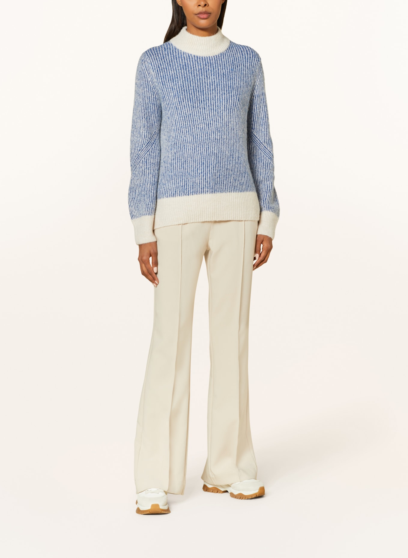 ICHI Sweater IHKAMARA, Color: LIGHT BLUE/ WHITE (Image 2)