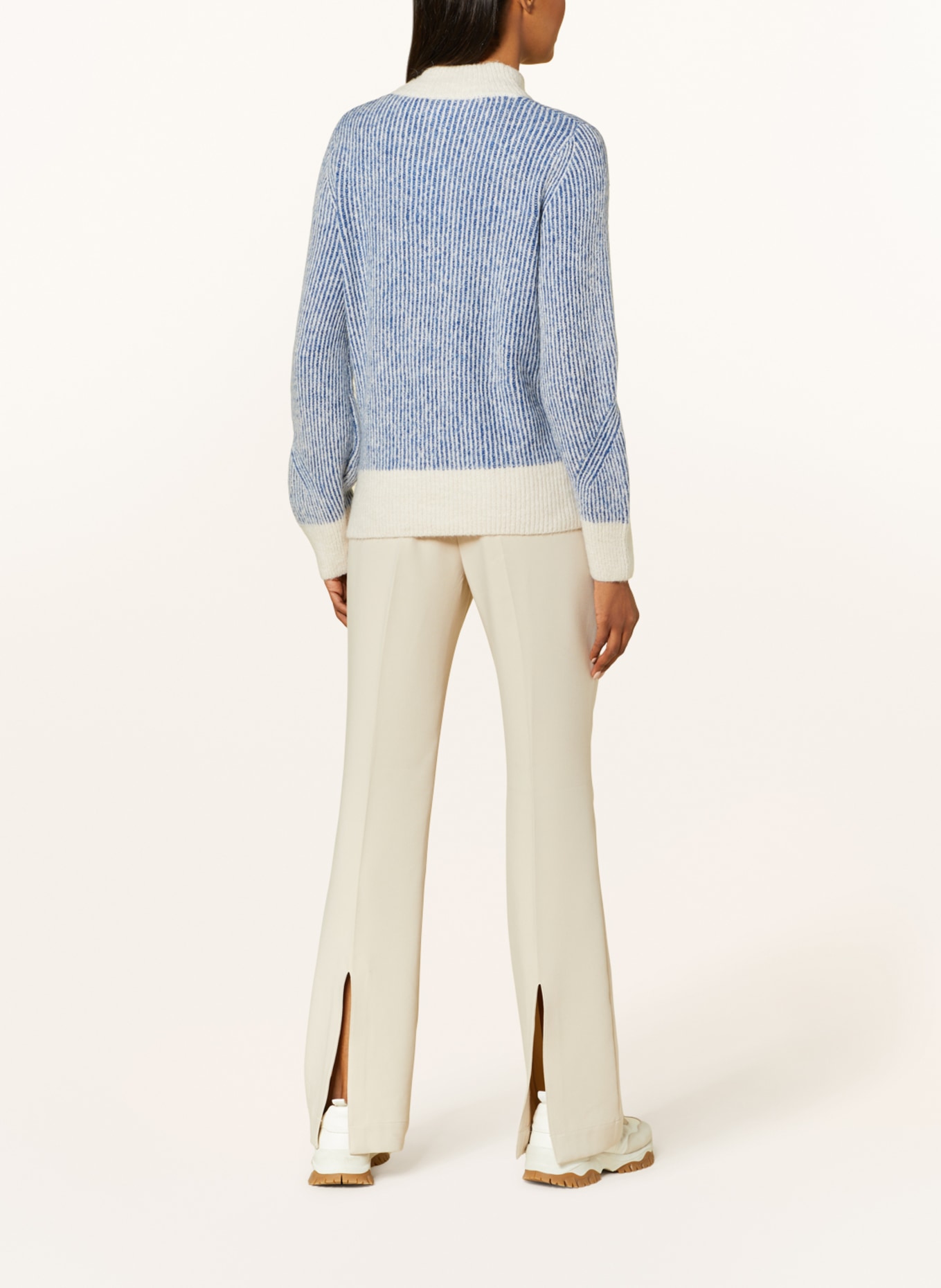 ICHI Sweater IHKAMARA, Color: LIGHT BLUE/ WHITE (Image 3)