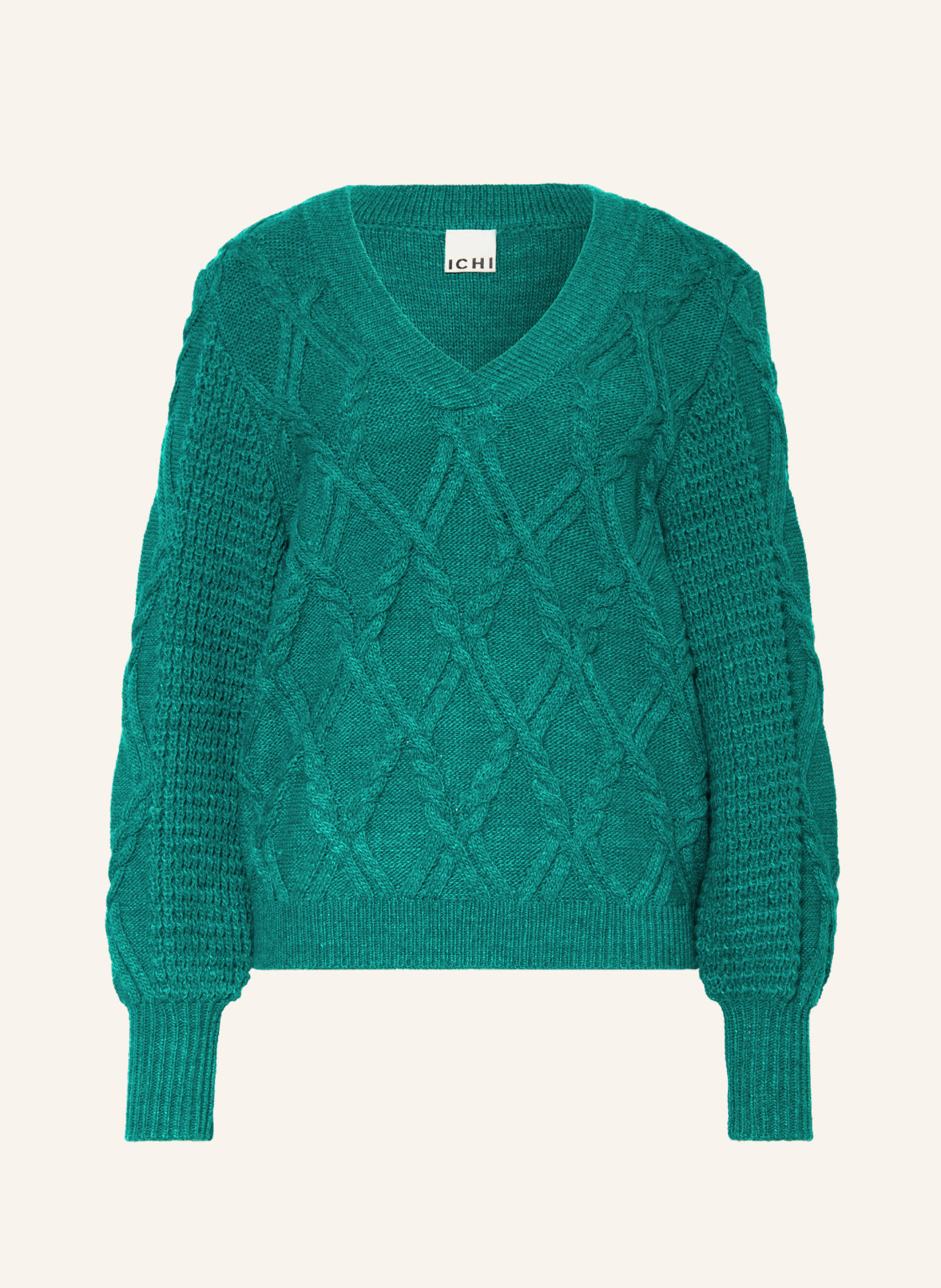 ICHI Sweater IHANDOSA, Color: TEAL (Image 1)