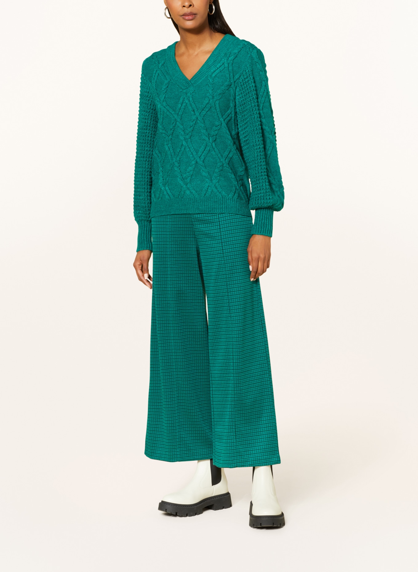 ICHI Sweater IHANDOSA, Color: TEAL (Image 2)