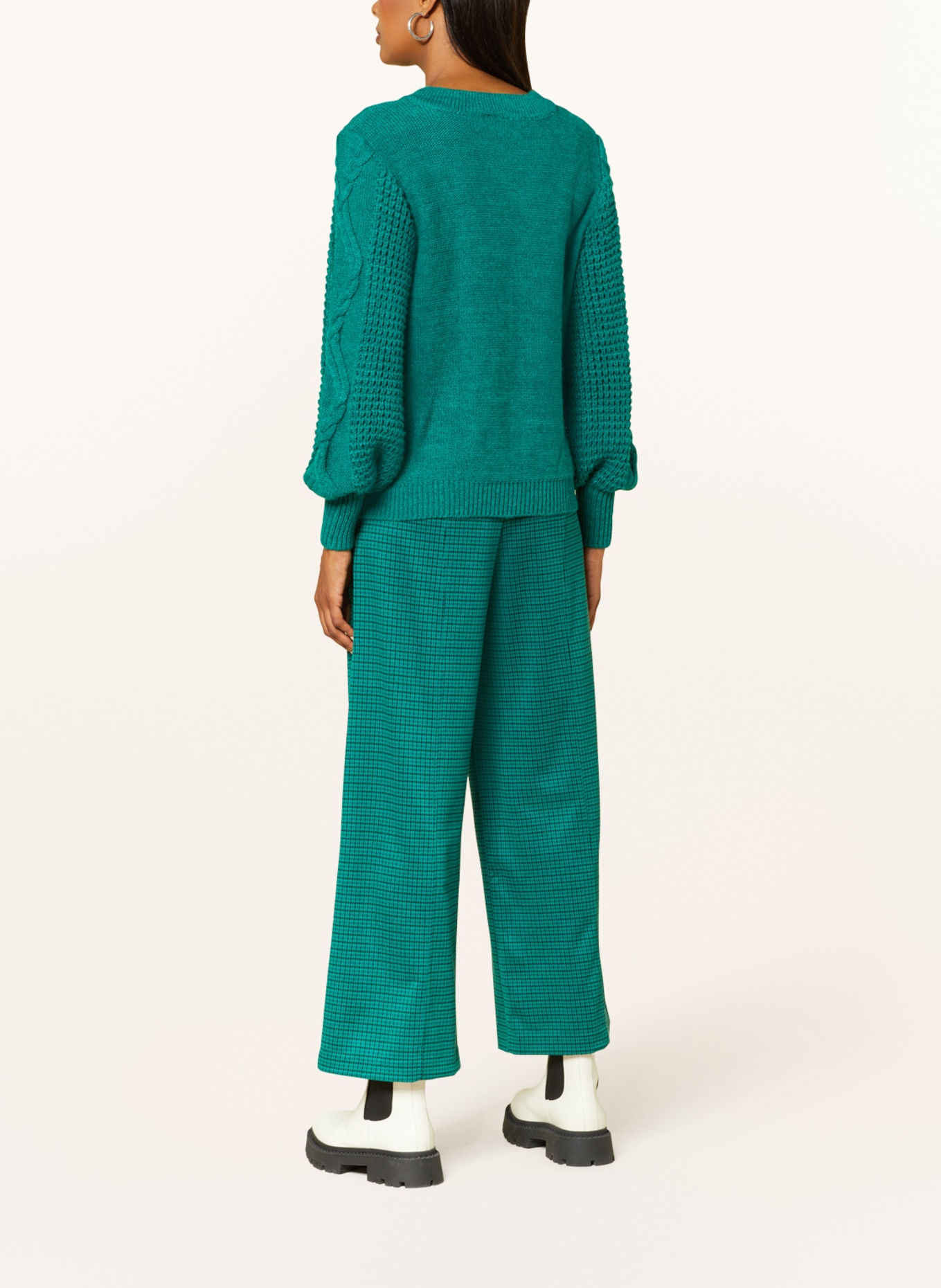 ICHI Sweater IHANDOSA, Color: TEAL (Image 3)
