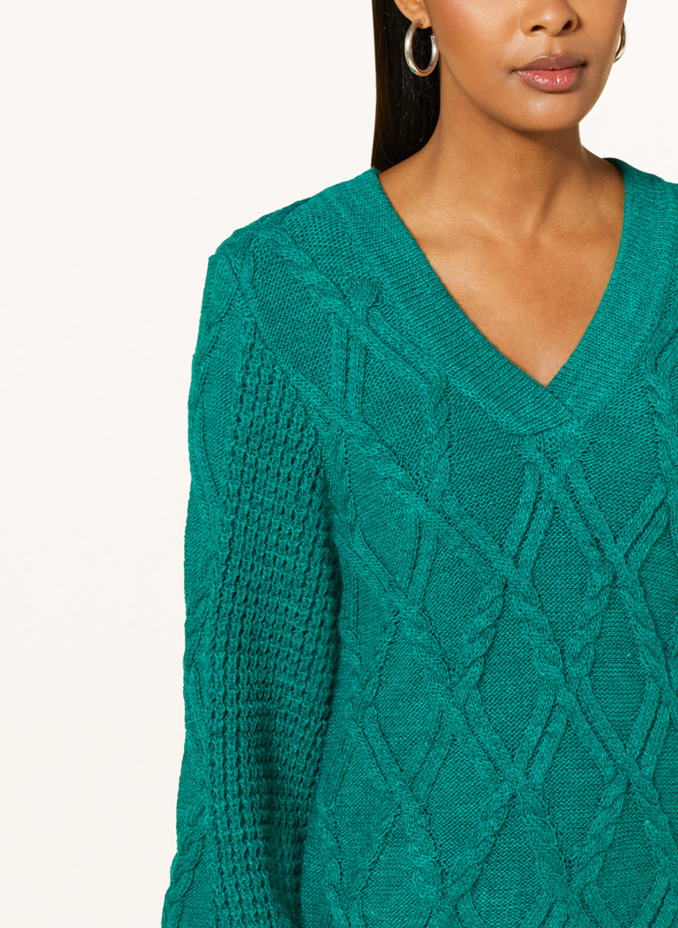 ICHI Sweater IHANDOSA, Color: TEAL (Image 4)