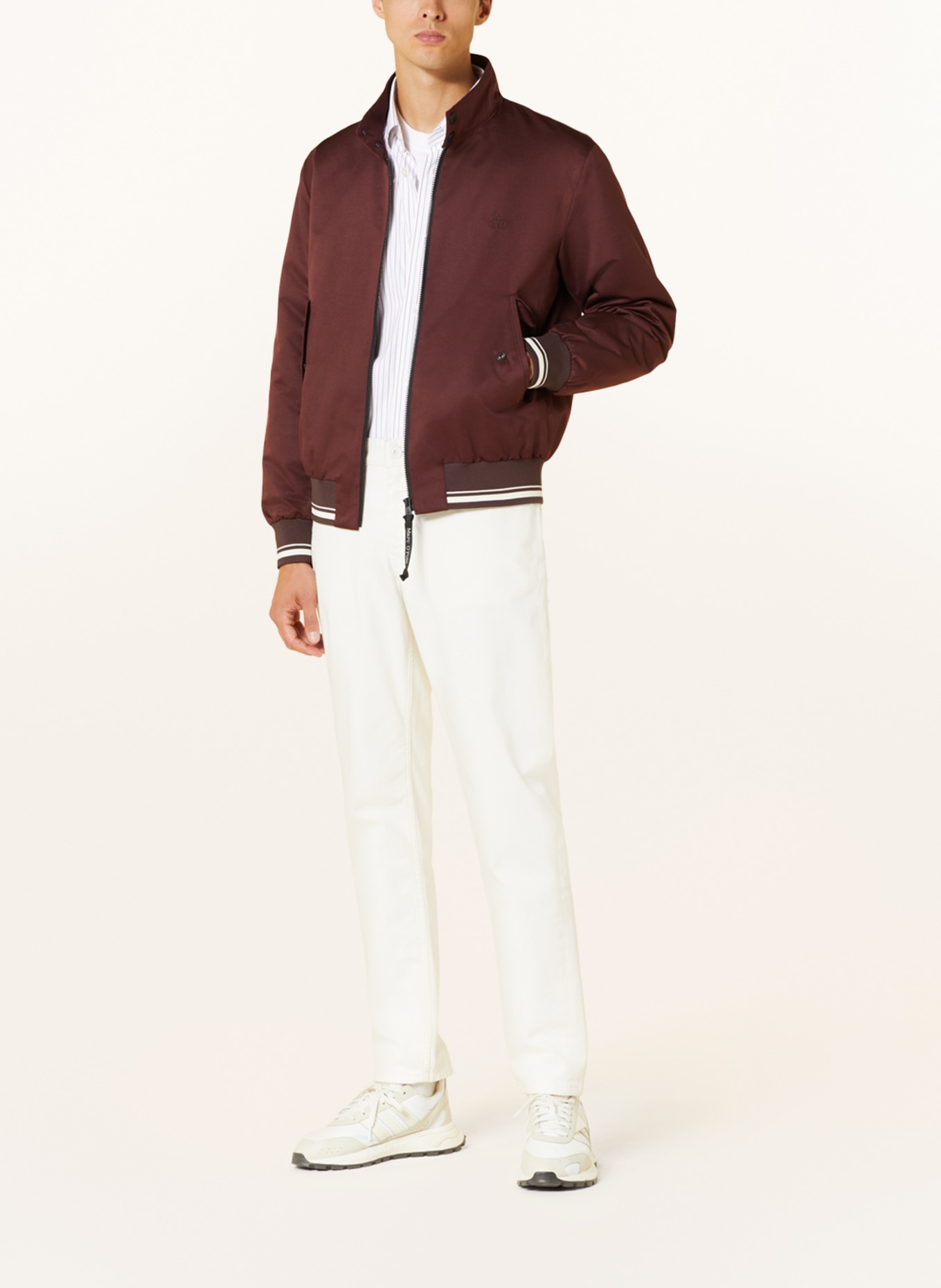 Marc O'Polo Bomber jacket, Color: DARK RED/ WHITE (Image 2)