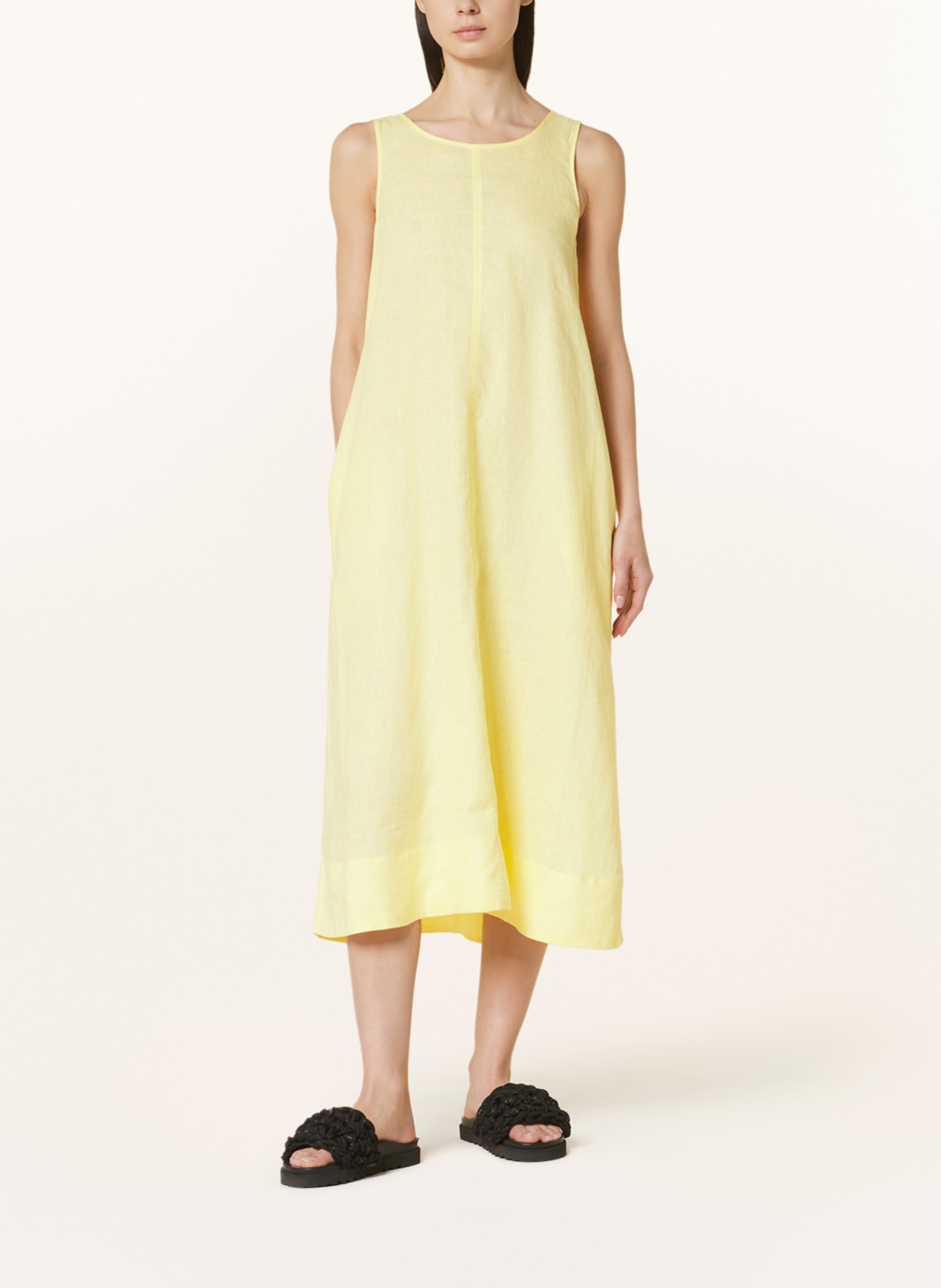 COS Linen dress in yellow