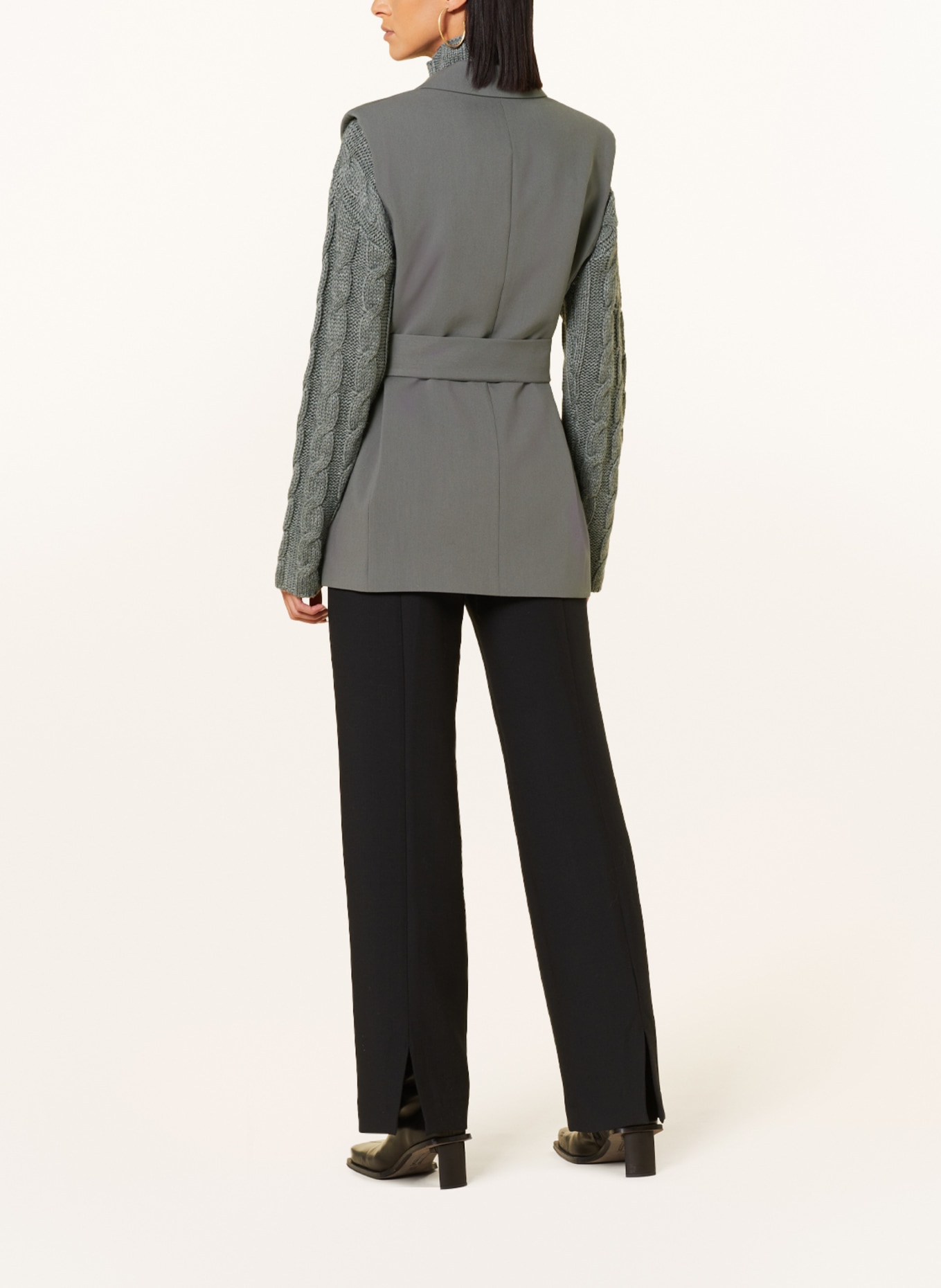 MRS & HUGS Blazer vest, Color: GRAY (Image 3)