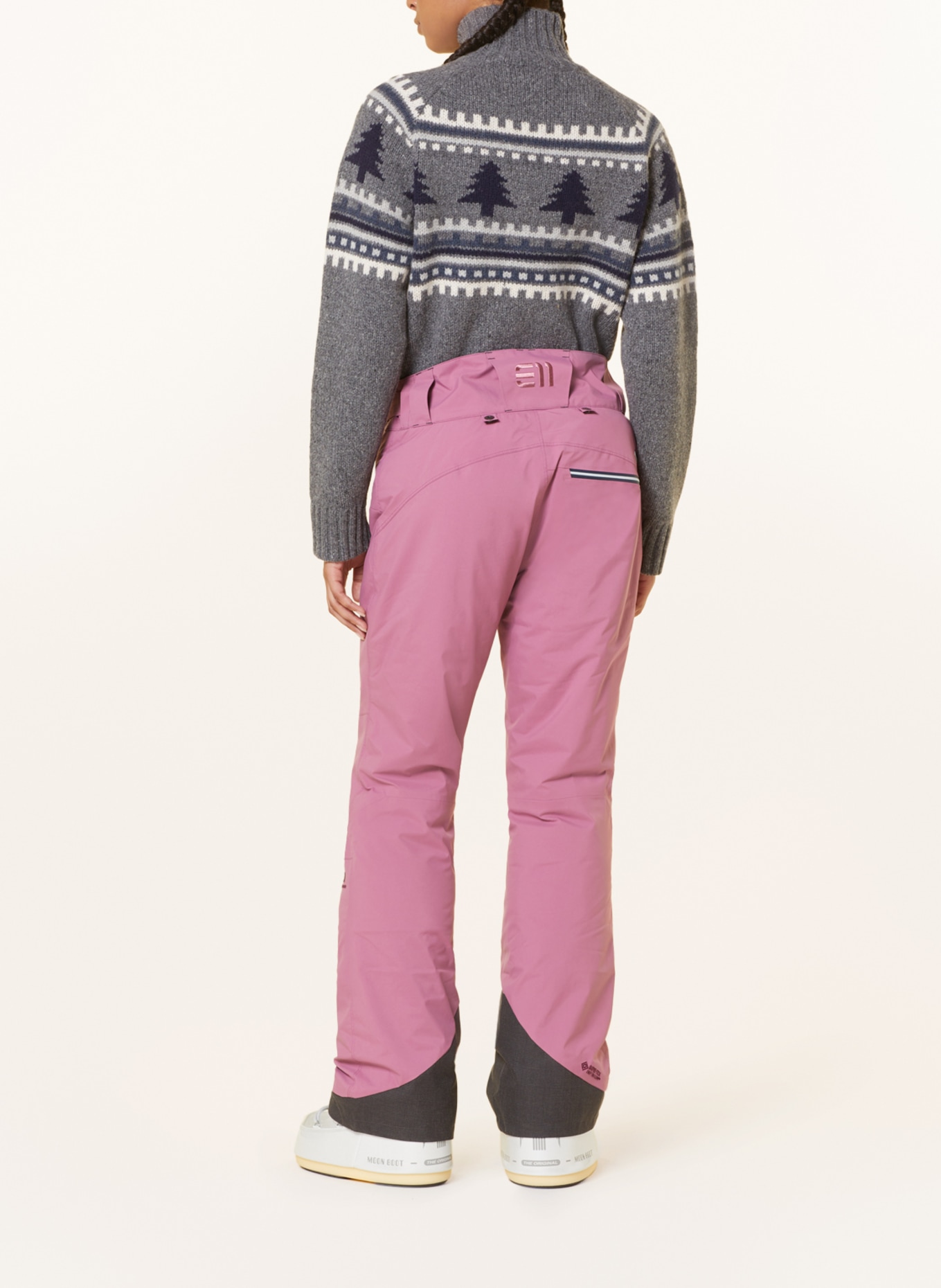 state of elevenate Half-zip sweater DAVOS, Color: GRAY/ WHITE/ BLACK (Image 3)