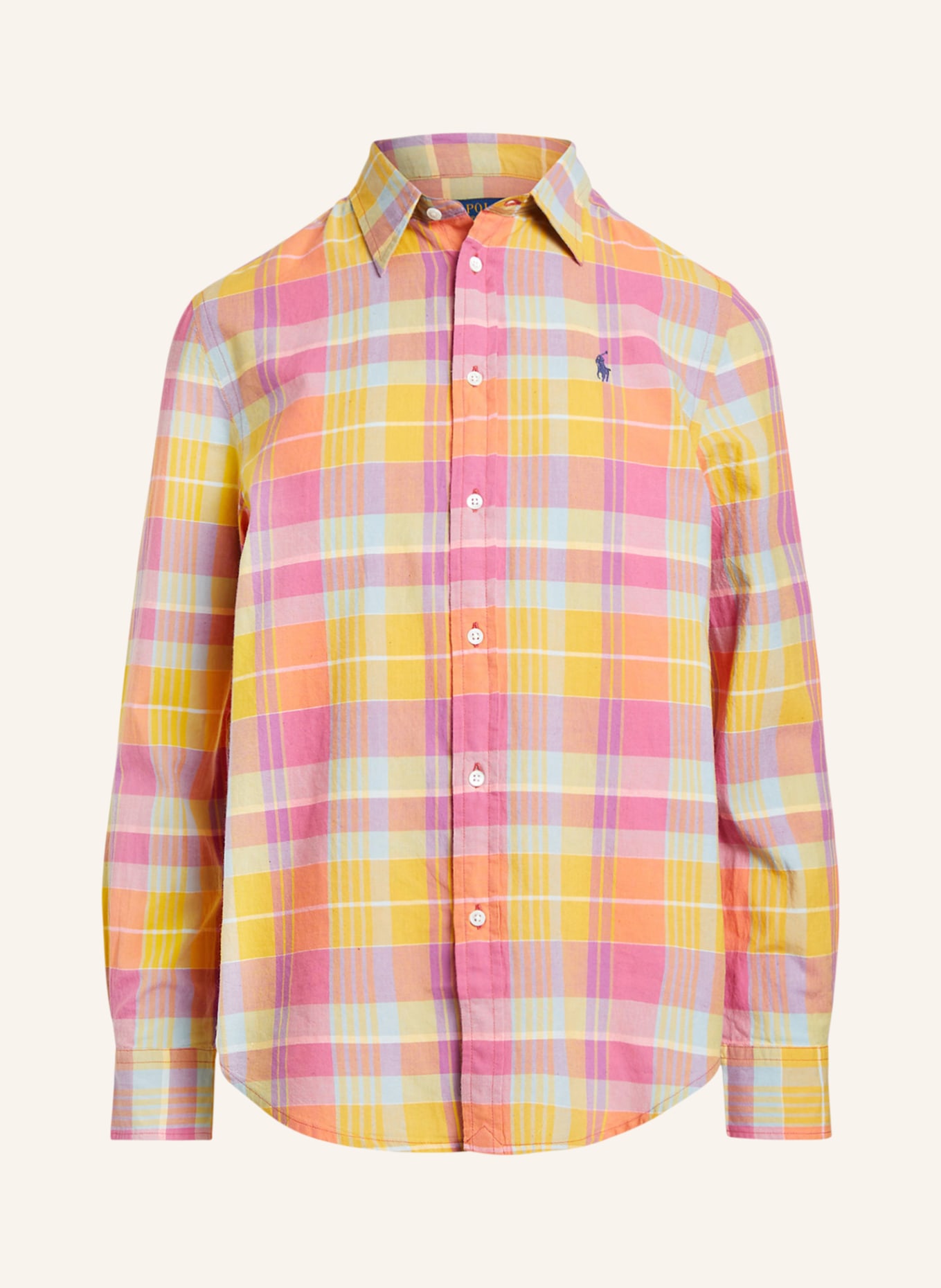 POLO RALPH LAUREN Shirt blouse, Color: PINK/ YELLOW/ LIGHT BLUE (Image 1)