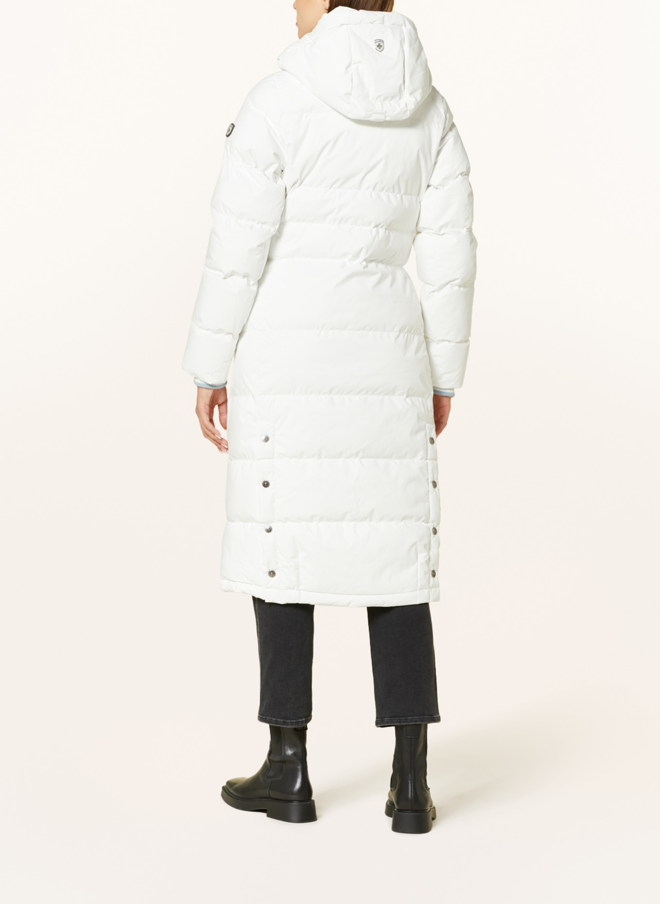 WELLENSTEYN Quilted coat RAFFLE LONG LADY with SORONA®AURA insulation, Color: CREAM (Image 3)