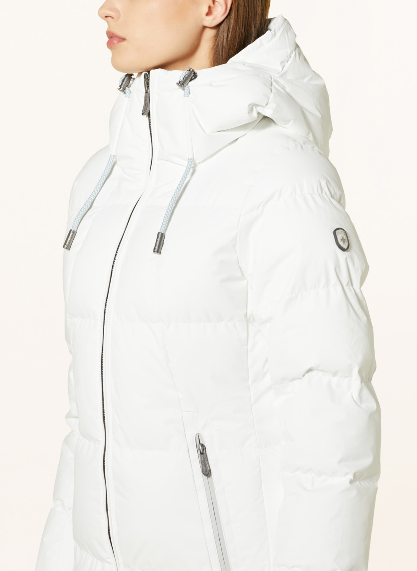 WELLENSTEYN Quilted coat RAFFLE LONG LADY with SORONA®AURA insulation, Color: CREAM (Image 5)