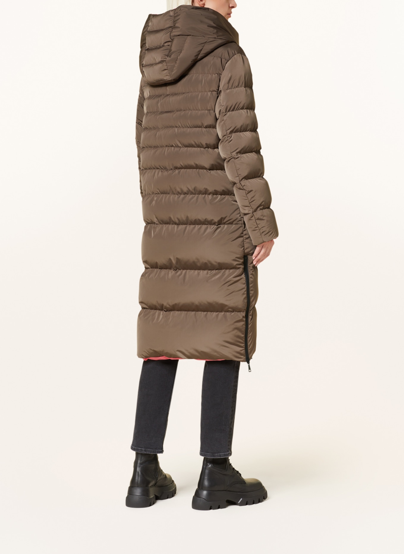 RINO & PELLE Quilted coat KEILA reversible, Color: KHAKI (Image 4)