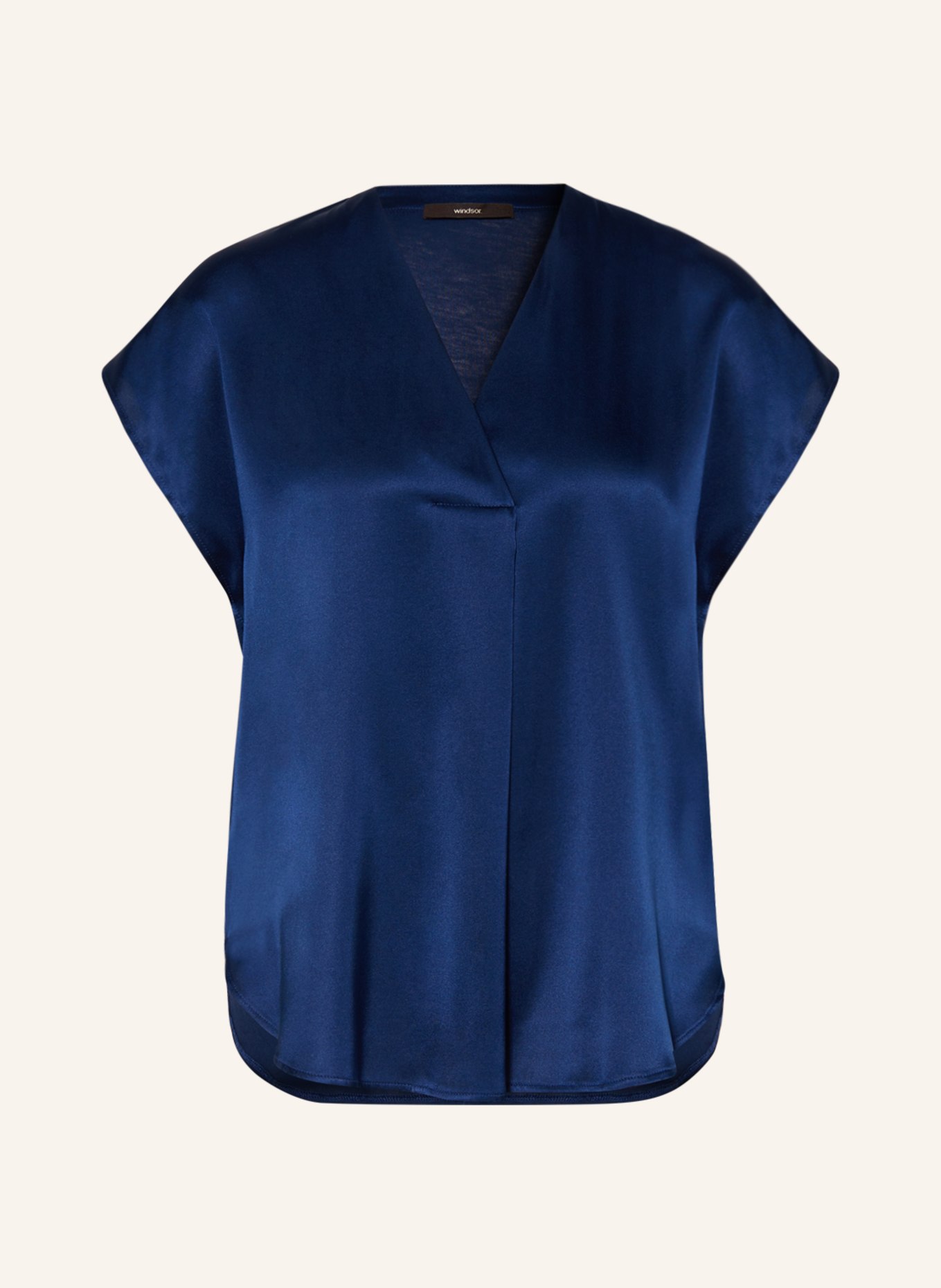 windsor. Shirt blouse in mixed materials, Color: BLUE (Image 1)