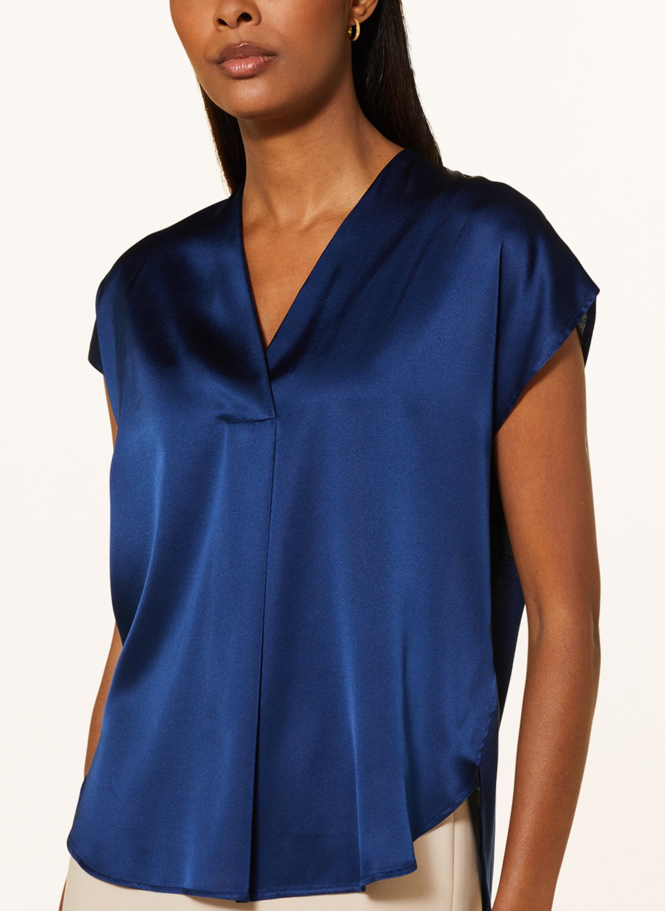 windsor. Shirt blouse in mixed materials, Color: BLUE (Image 4)