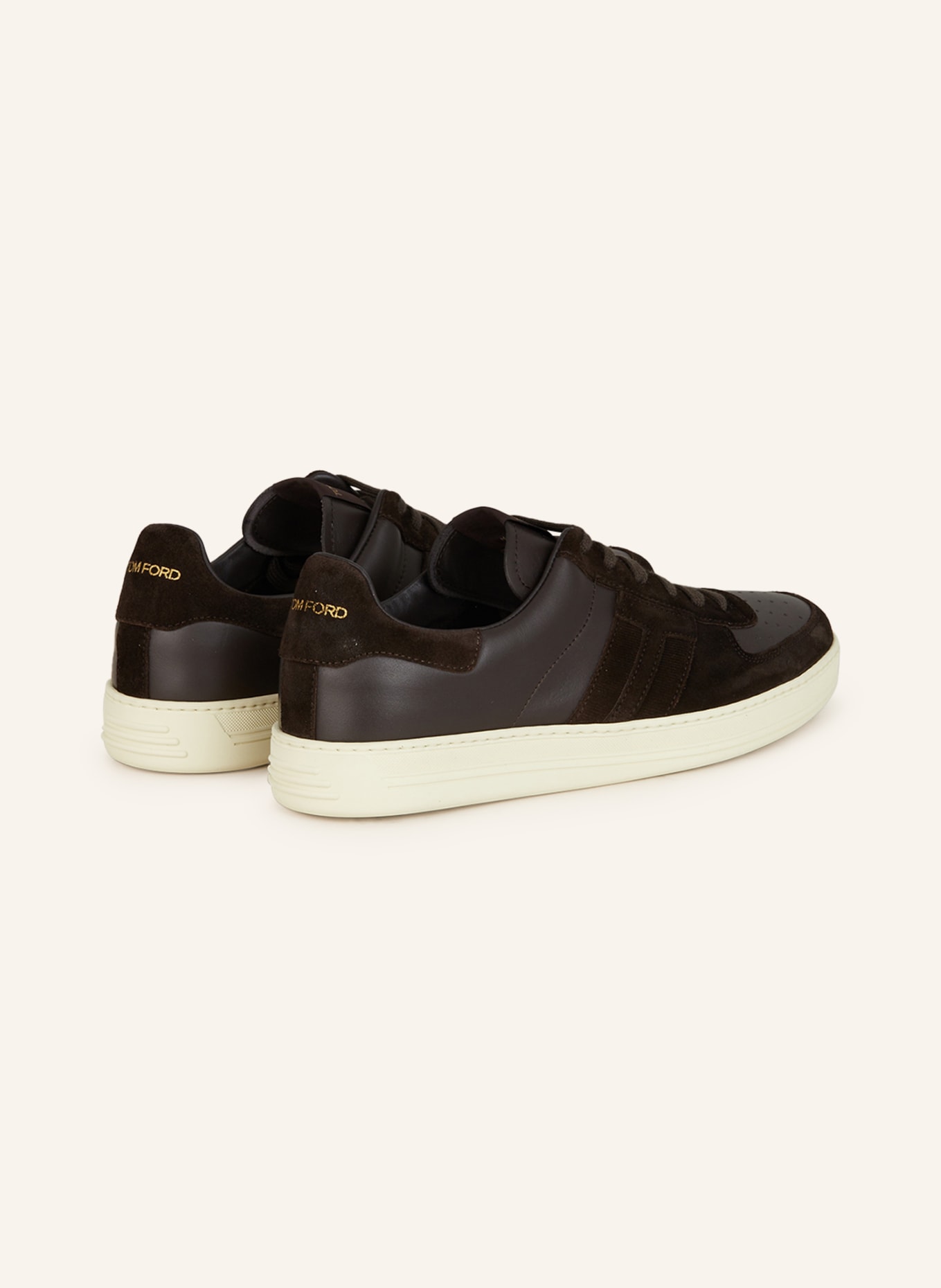 TOM FORD Sneakers RADCLIFFE, Color: DARK BROWN/ CREAM (Image 2)