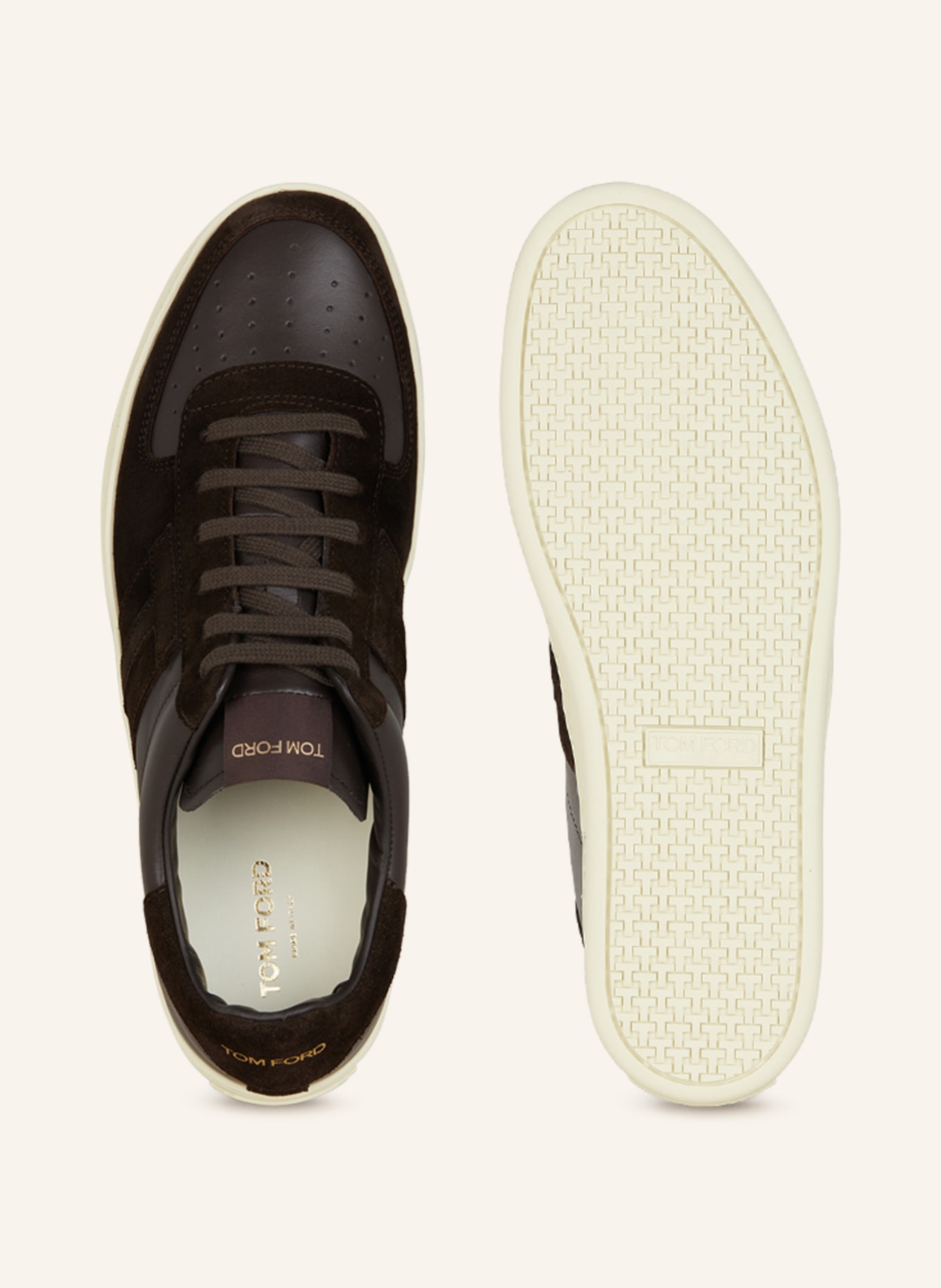 TOM FORD Sneakers RADCLIFFE, Color: DARK BROWN/ CREAM (Image 5)