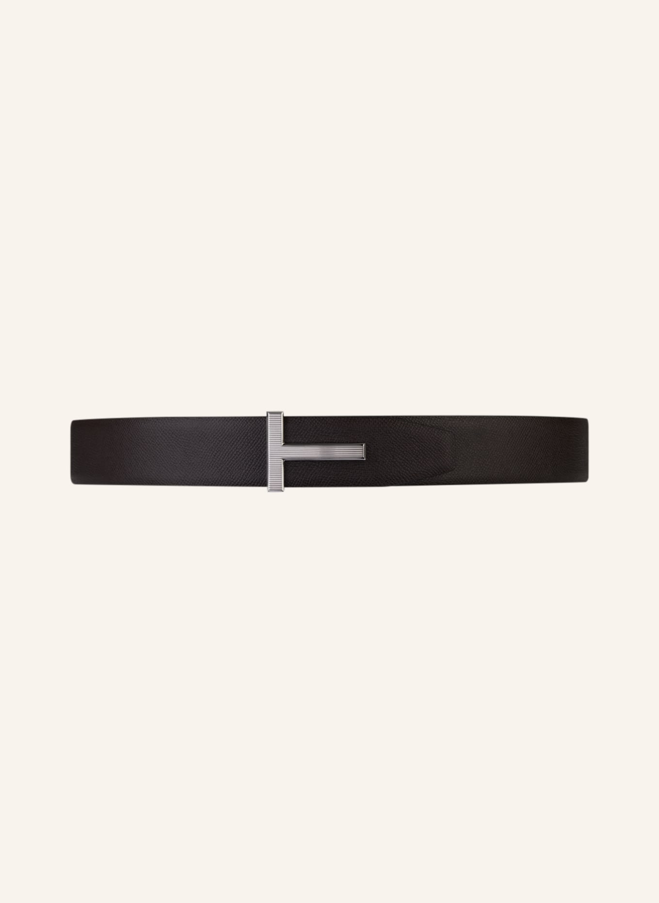 TOM FORD Reversible leather belt, Color: BLACK/ DARK BROWN (Image 2)