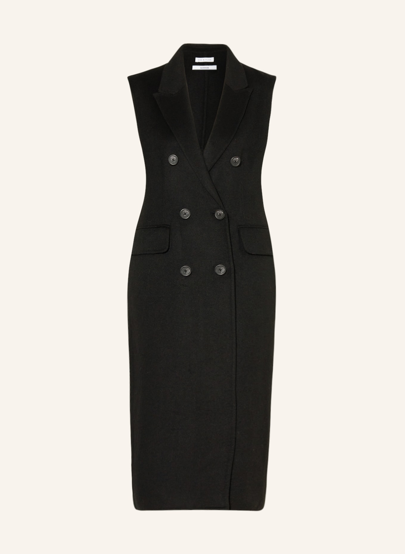MRS & HUGS Blazer vest, Color: BLACK (Image 1)