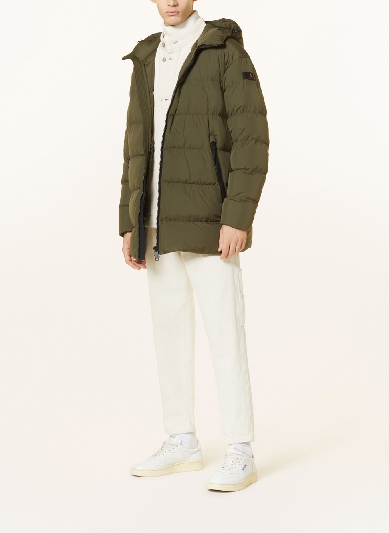 PEUTEREY Lightweight down jacket RESTONE, Color: OLIVE (Image 2)