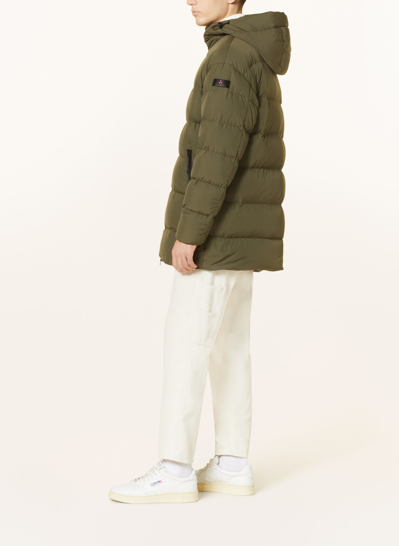 PEUTEREY Lightweight down jacket RESTONE, Color: OLIVE (Image 4)