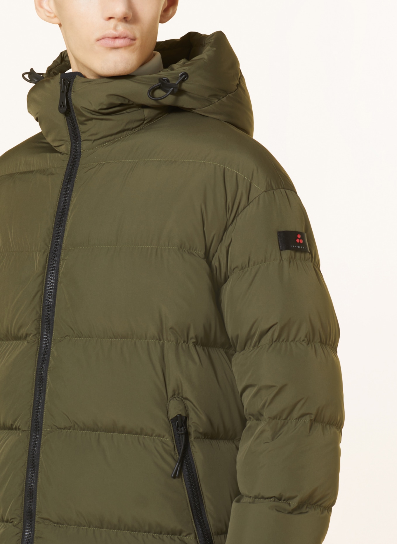 PEUTEREY Lightweight down jacket RESTONE, Color: OLIVE (Image 5)