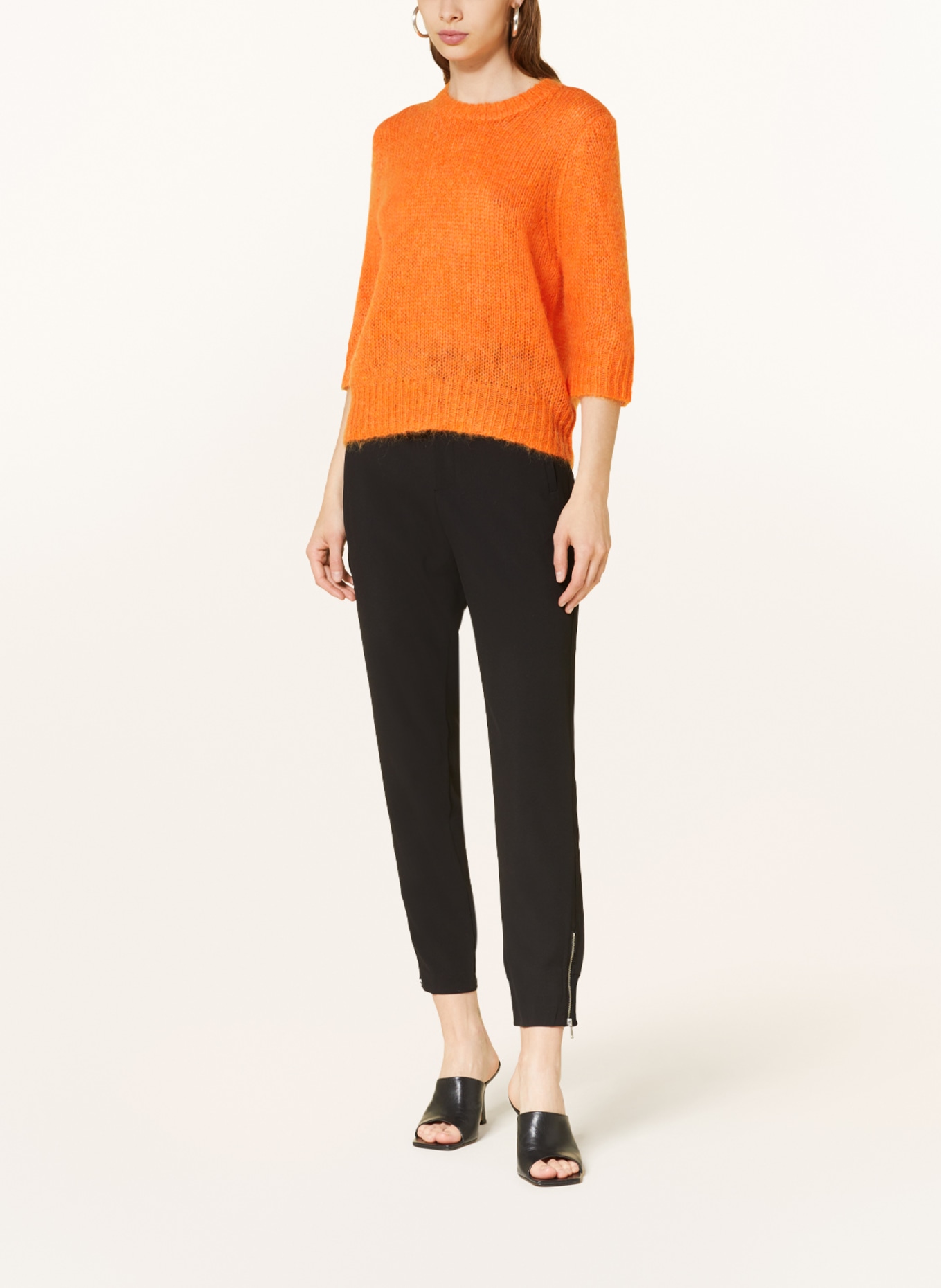 InWear Sweater LOLEIW with 3/4 sleeves and mohair, Color: ORANGE (Image 2)