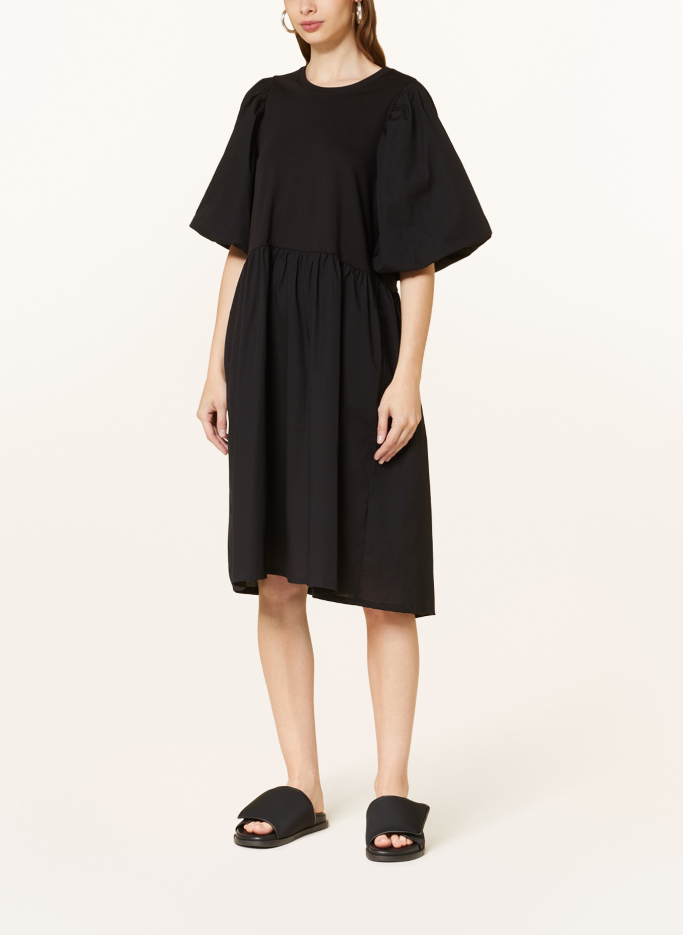InWear Dress KISUMELIW in mixed materials, Color: BLACK (Image 2)