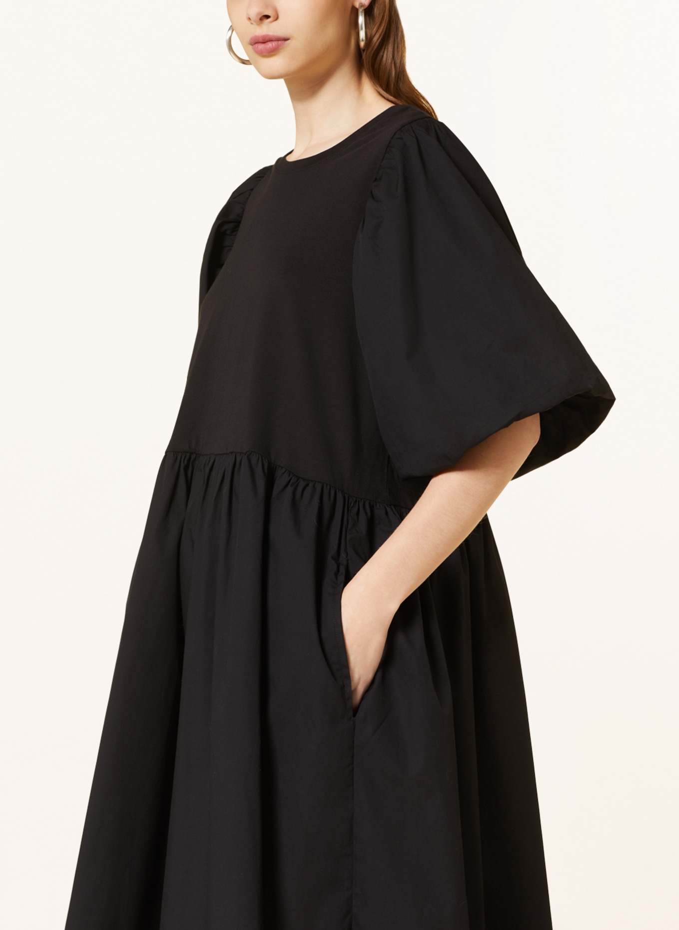InWear Dress KISUMELIW in mixed materials, Color: BLACK (Image 4)