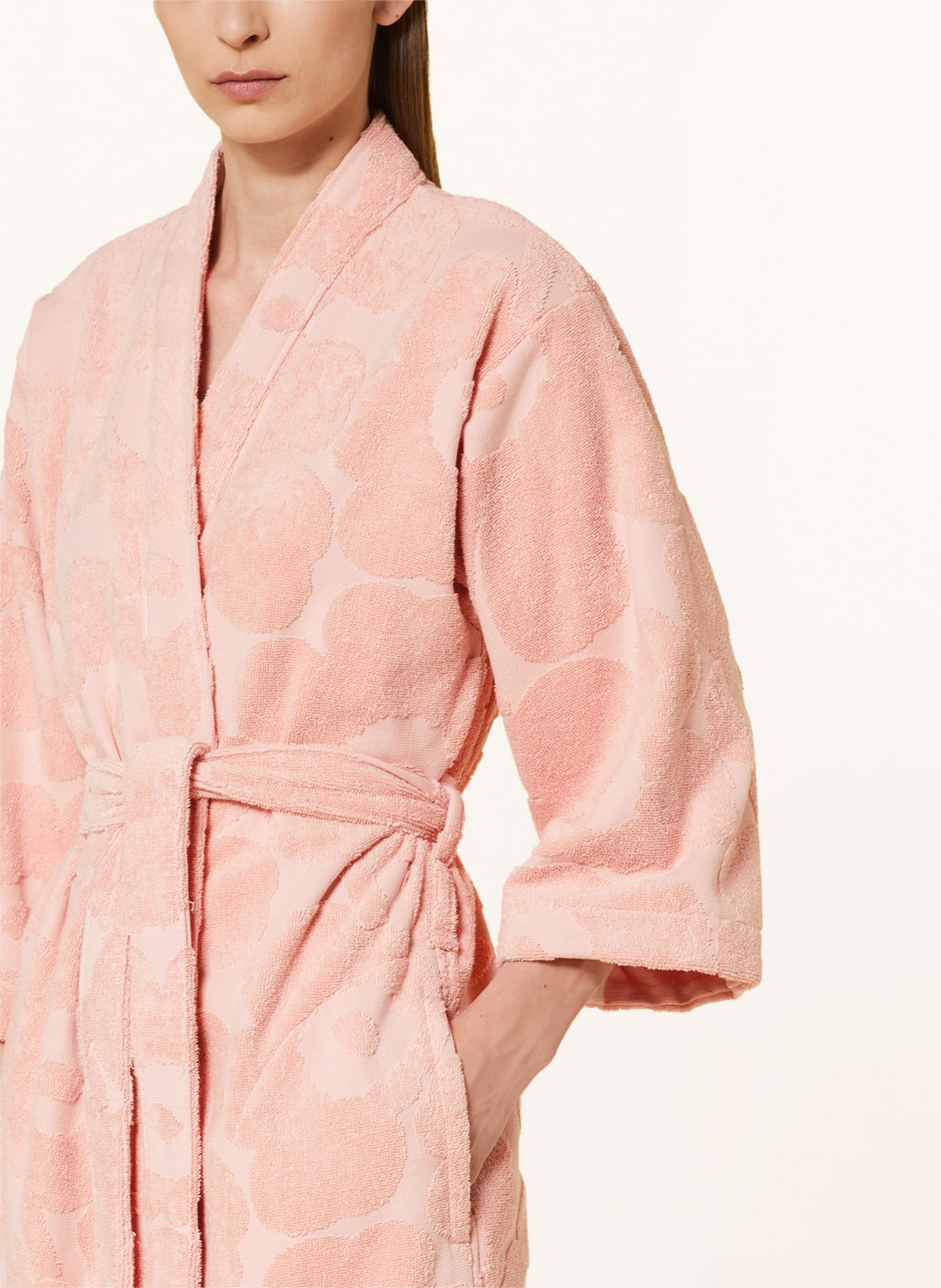 marimekko Unisex bathrobe PIENI UNIKKO, Color: LIGHT ORANGE (Image 4)