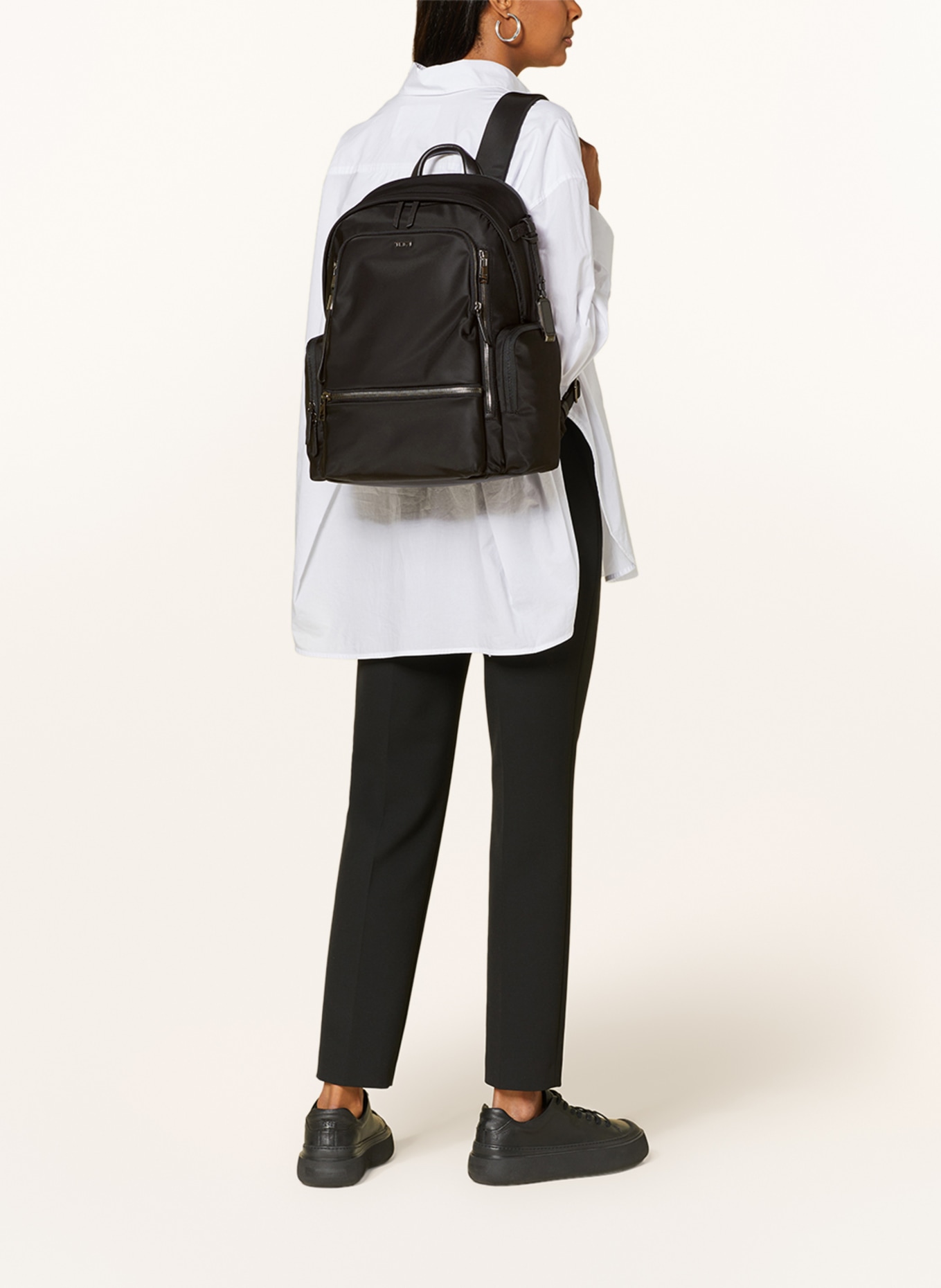 TUMI VOYAGEUR backpack CELINA with laptop compartment, Color: BLACK/ DARK GRAY (Image 4)