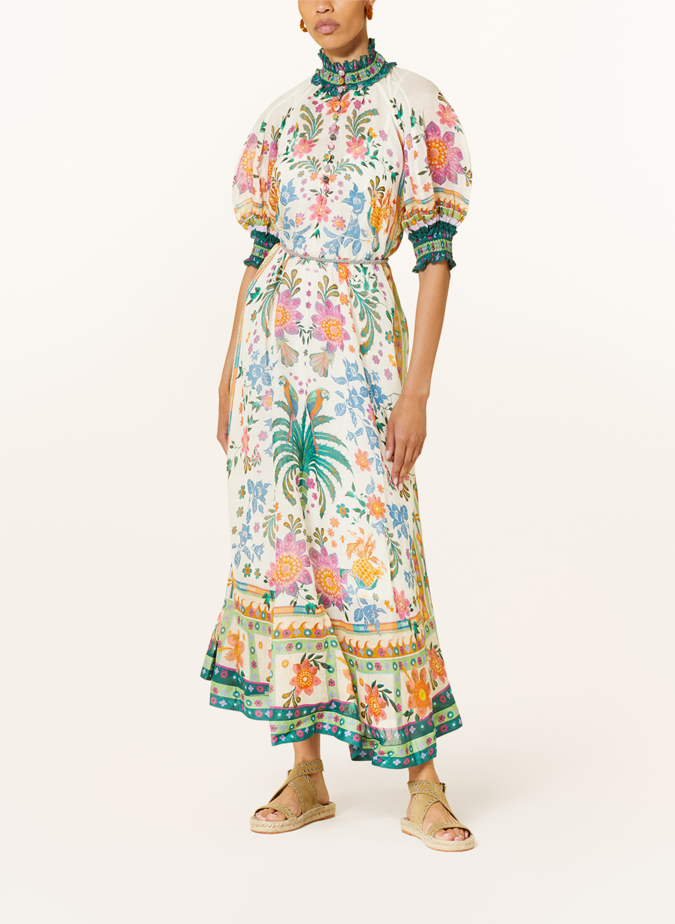 ZIMMERMANN Kleid GINGER, Farbe: CREME/ PETROL/ FUCHSIA (Bild 2)