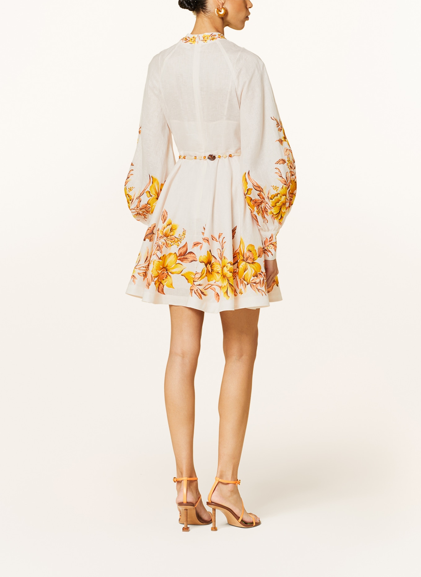 ZIMMERMANN Linen dress VACAY, Color: CREAM/ DARK YELLOW/ ROSE (Image 3)