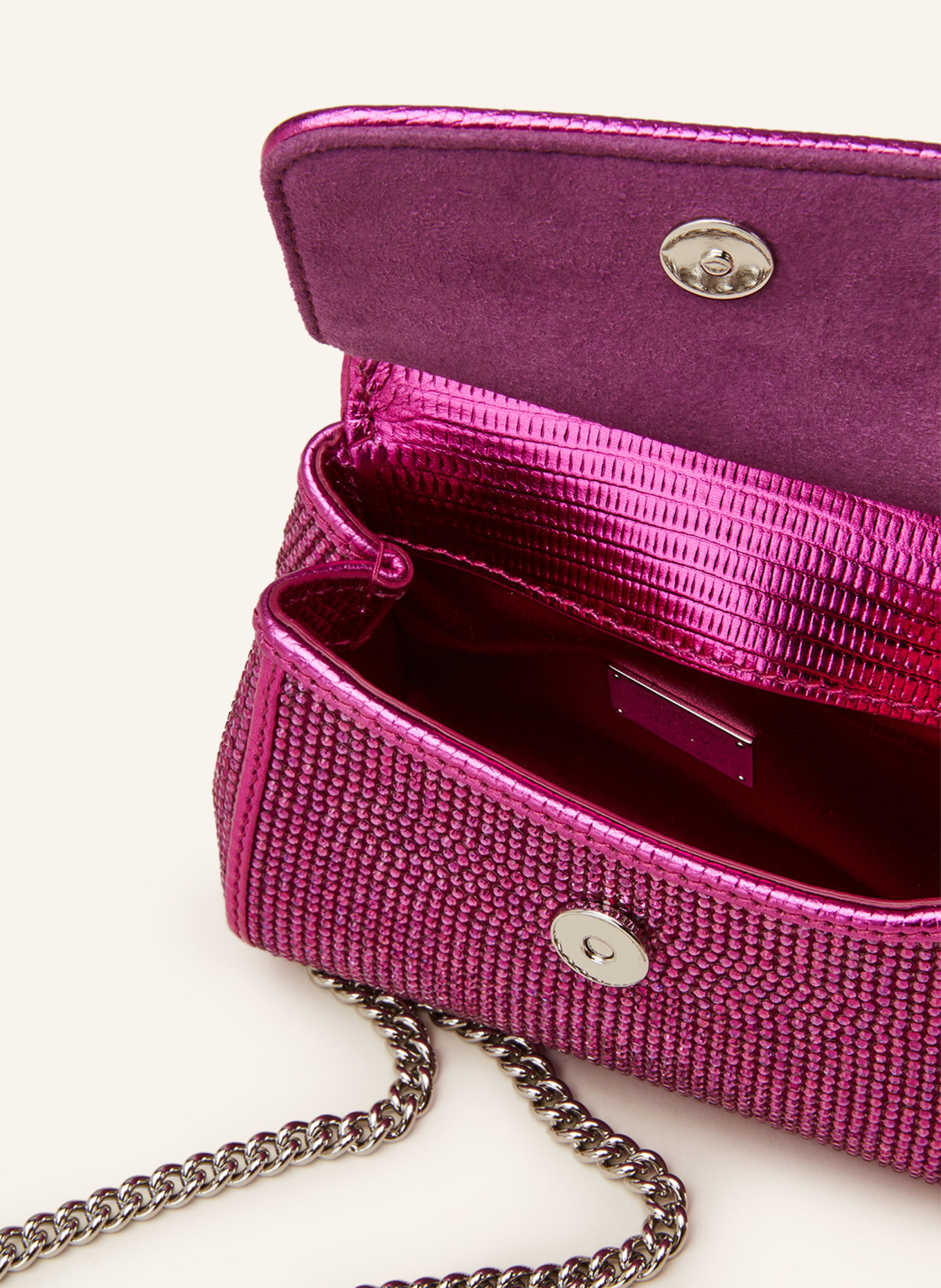 DOLCE & GABBANA Handbag SICILY MINI with sequin trim, Color: FUCHSIA (Image 3)