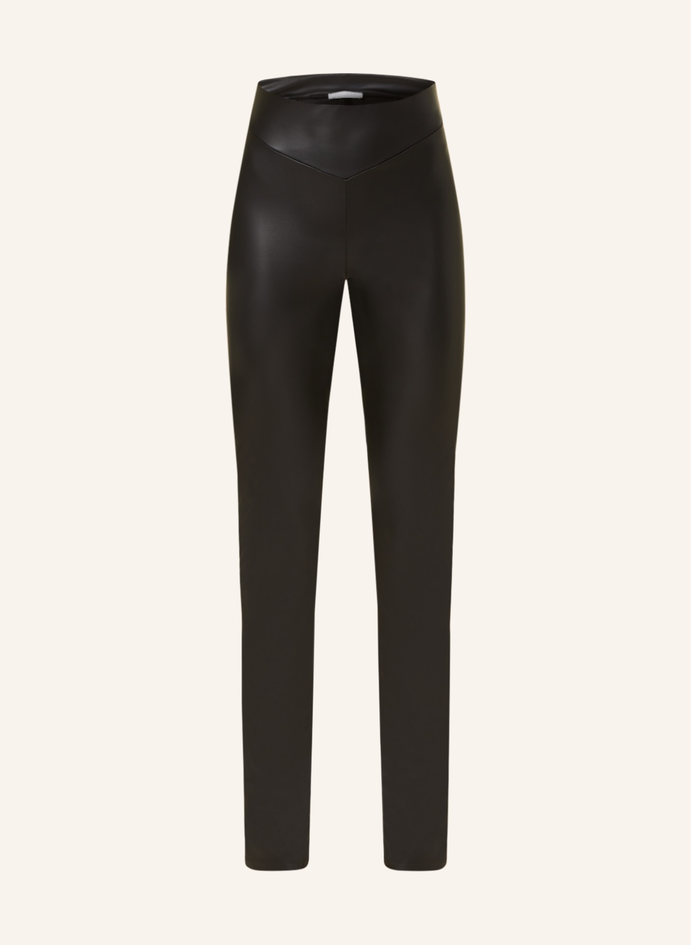 PATRIZIA PEPE Pants in leather look, Color: BLACK (Image 1)