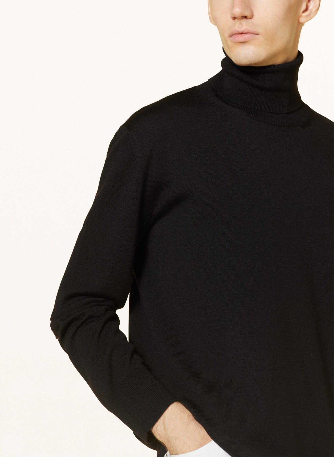 JIL SANDER Turtleneck sweater, Color: BLACK (Image 4)