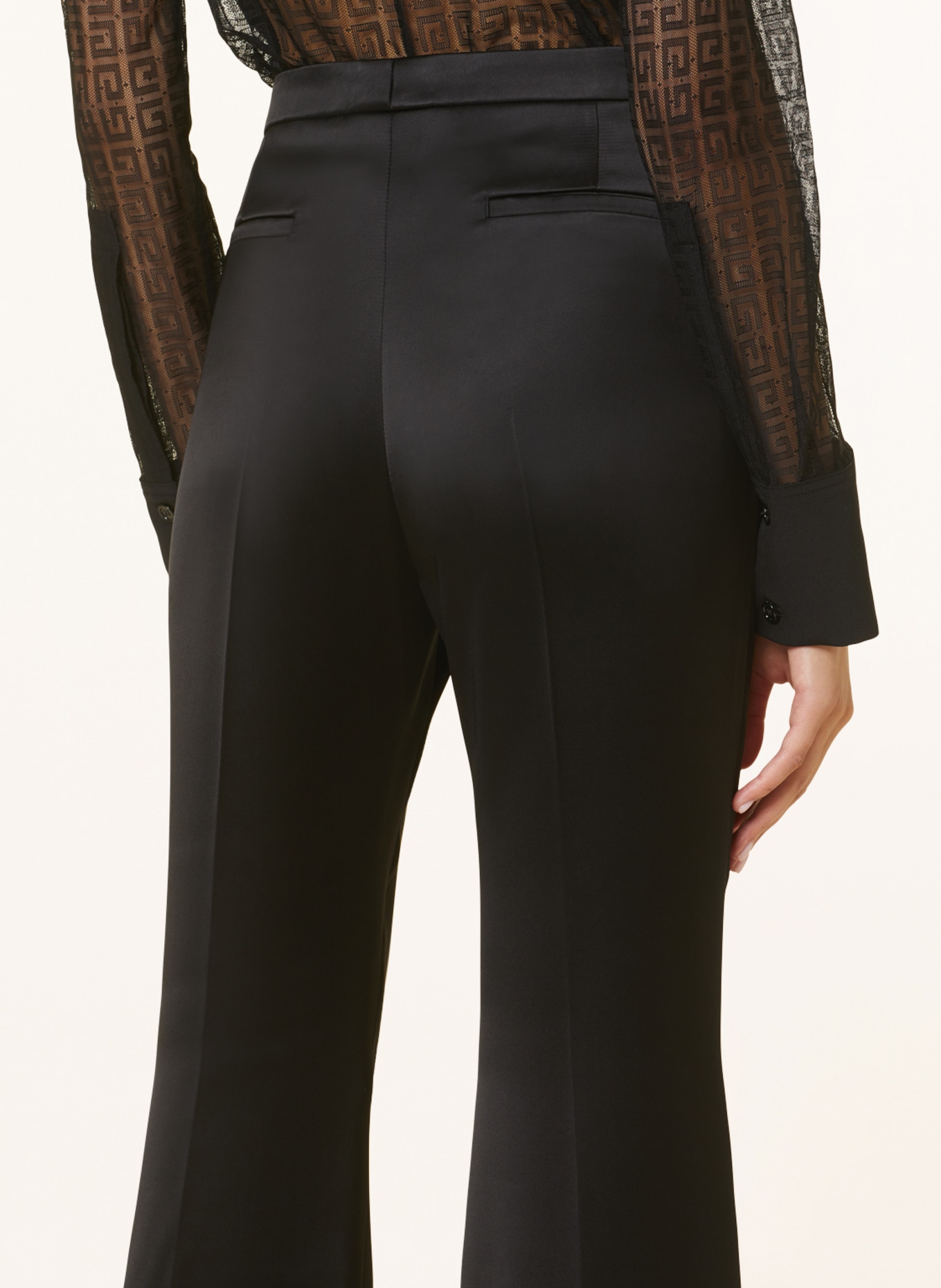 GIVENCHY Satin trousers, Color: BLACK (Image 5)