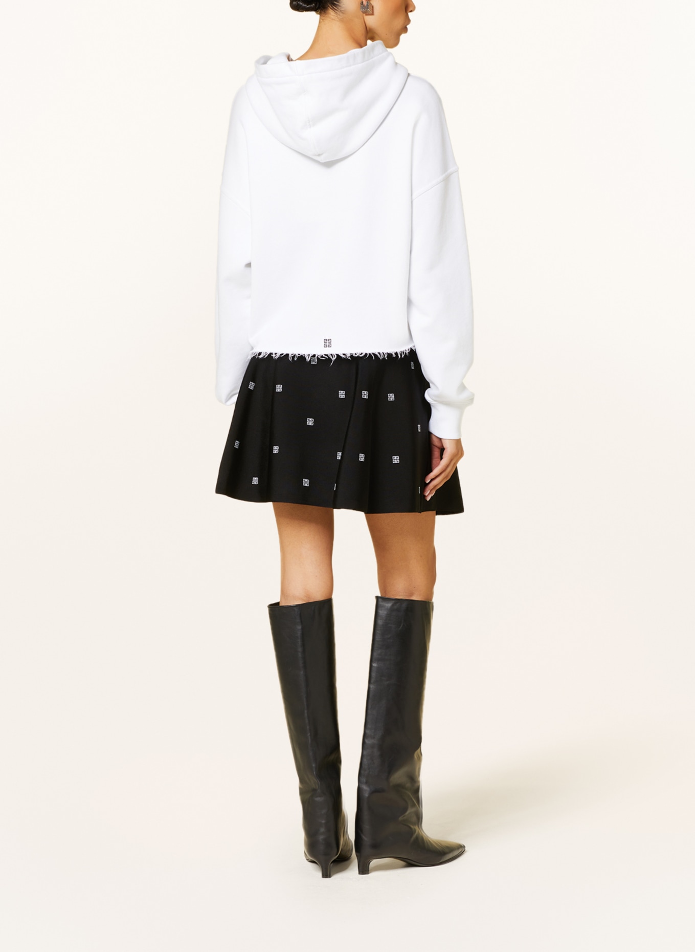 GIVENCHY Jersey skirt, Color: BLACK (Image 3)