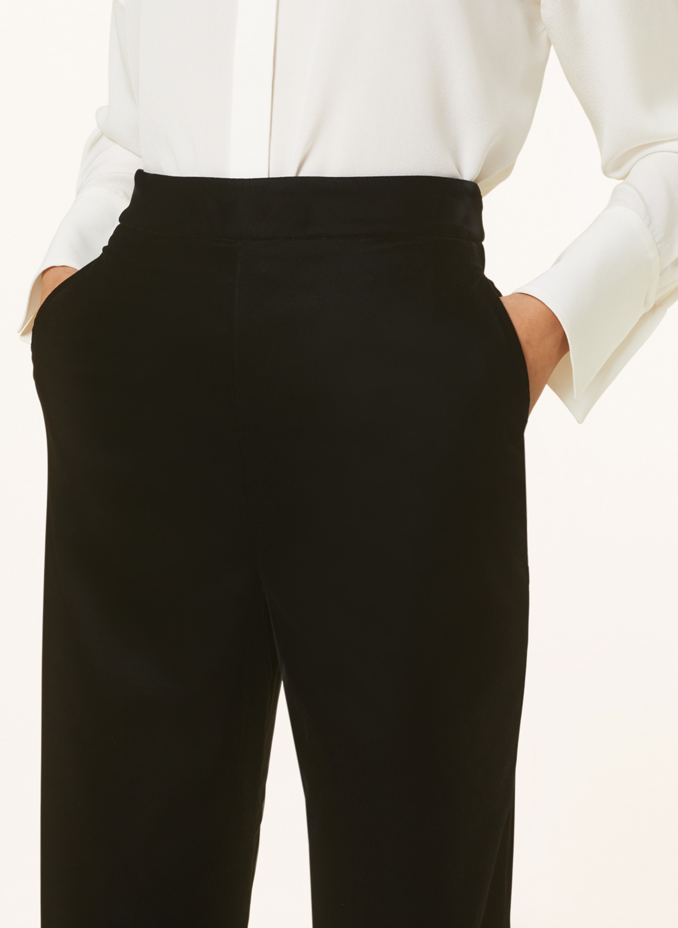 ETRO Velvet pants, Color: BLACK (Image 5)