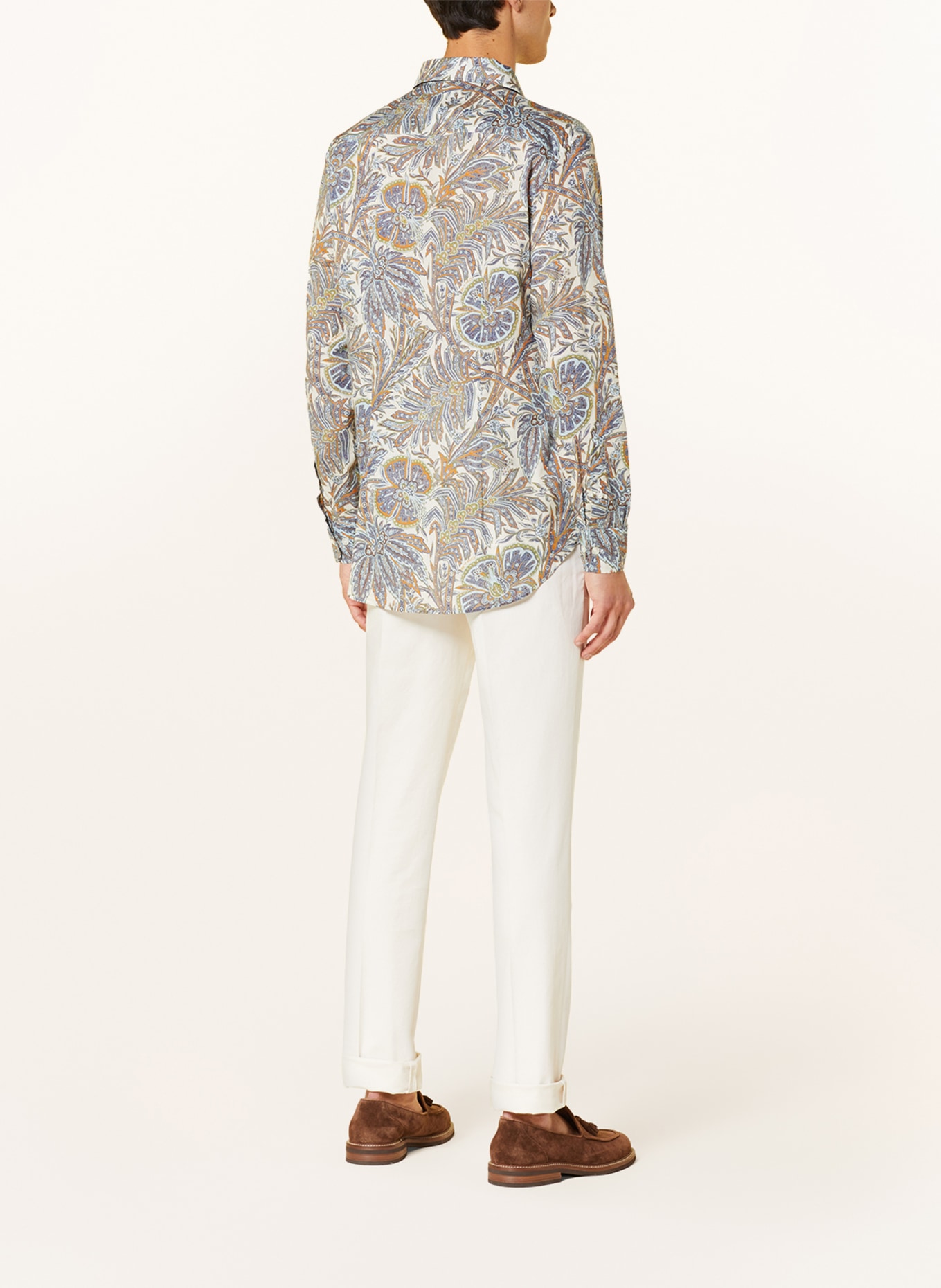 ETRO Hemd Slim Fit, Farbe: WEISS/ BLAU/ DUNKELORANGE (Bild 3)