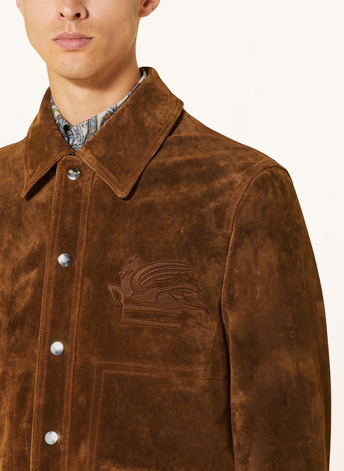 ETRO Leather jacket, Color: DARK BROWN (Image 4)