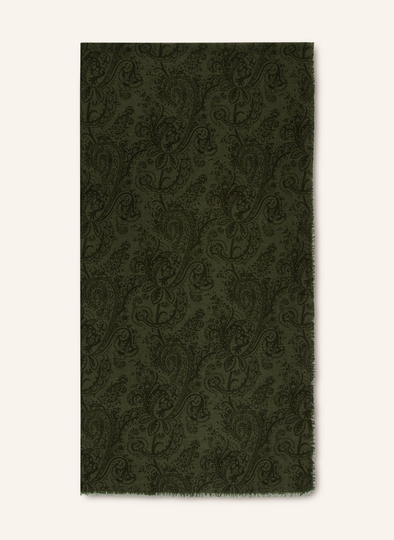 ETRO Scarf with silk and cashmere, Color: OLIVE/ GREEN (Image 1)