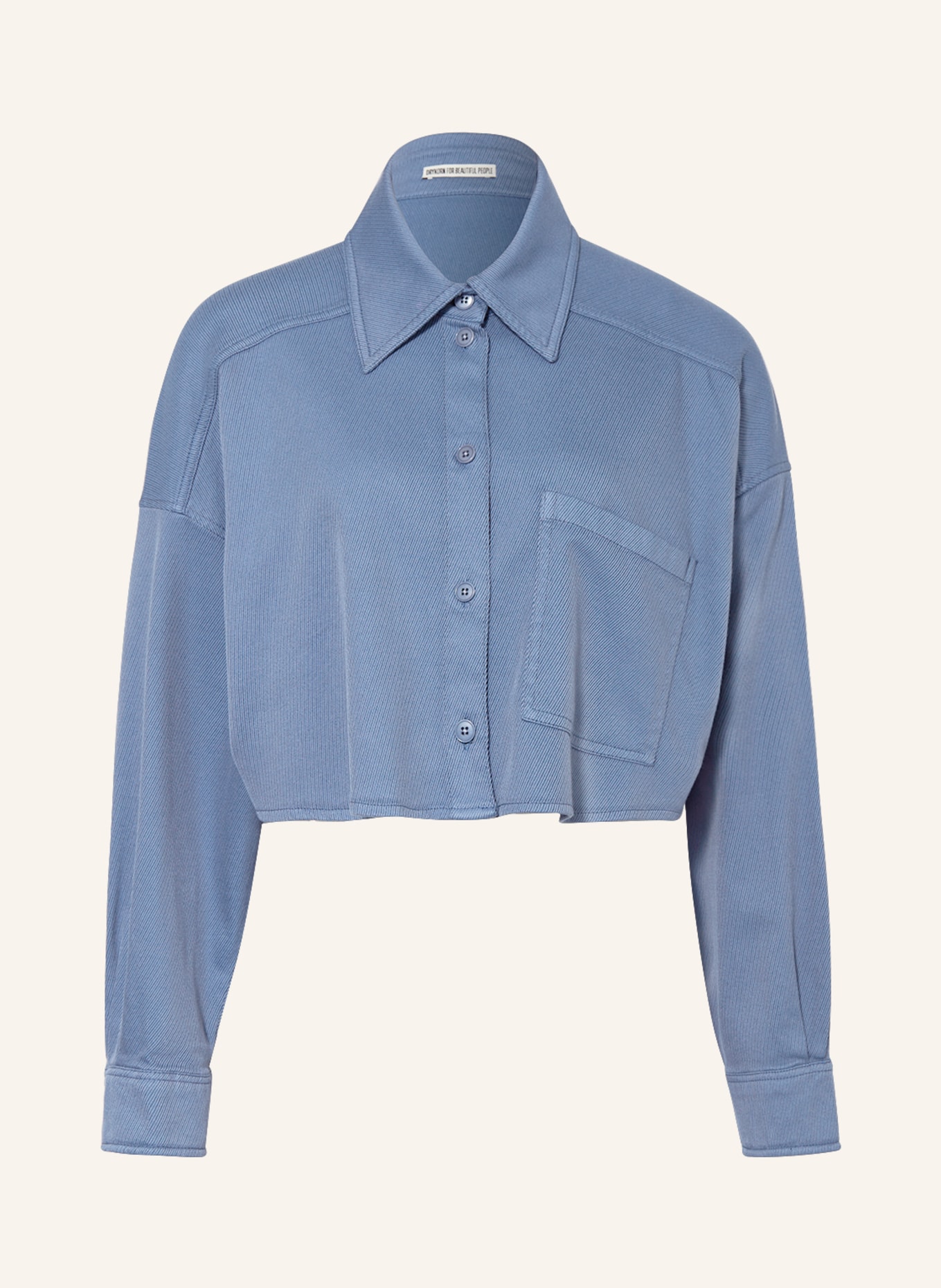 DRYKORN Cropped overshirt DANU, Color: BLUE (Image 1)