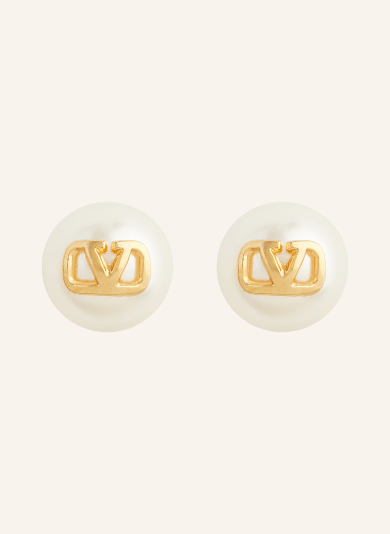 VALENTINO GARAVANI Earrings, Color: GOLD/ CREAM (Image 1)