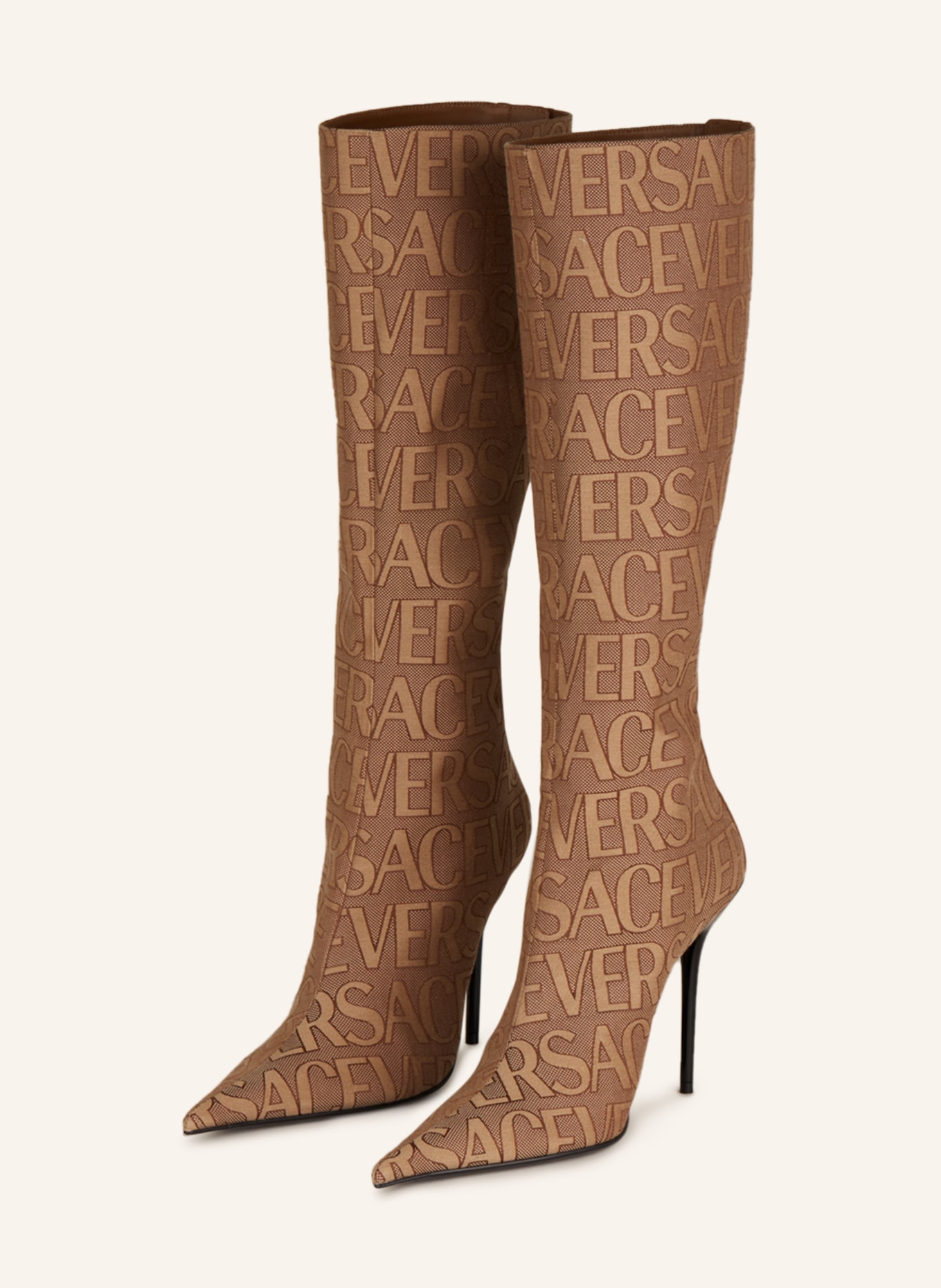 VERSACE Ankle boots, Color: BEIGE/ LIGHT BROWN (Image 1)