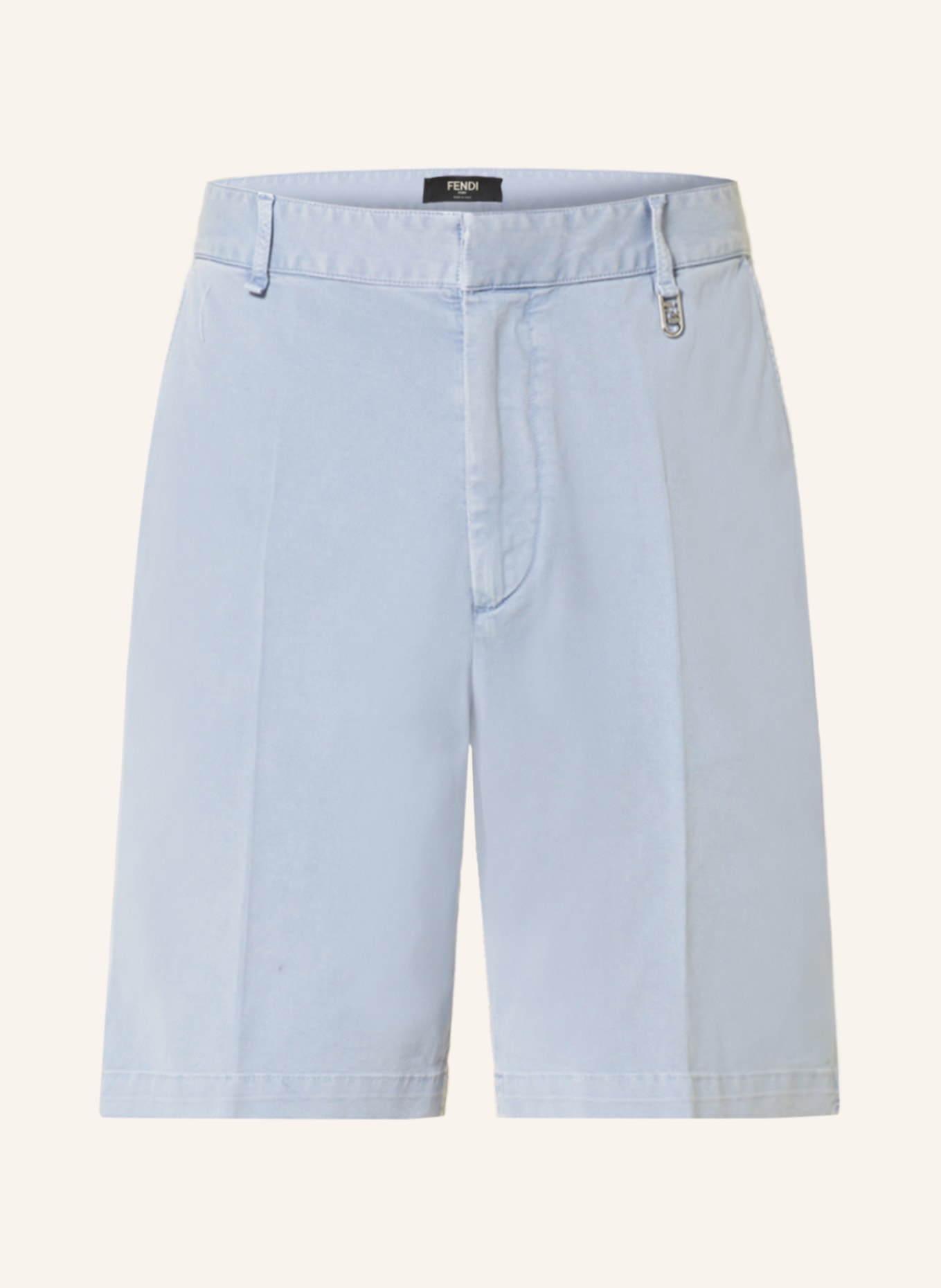 FENDI Chino shorts, Color: LIGHT BLUE (Image 1)
