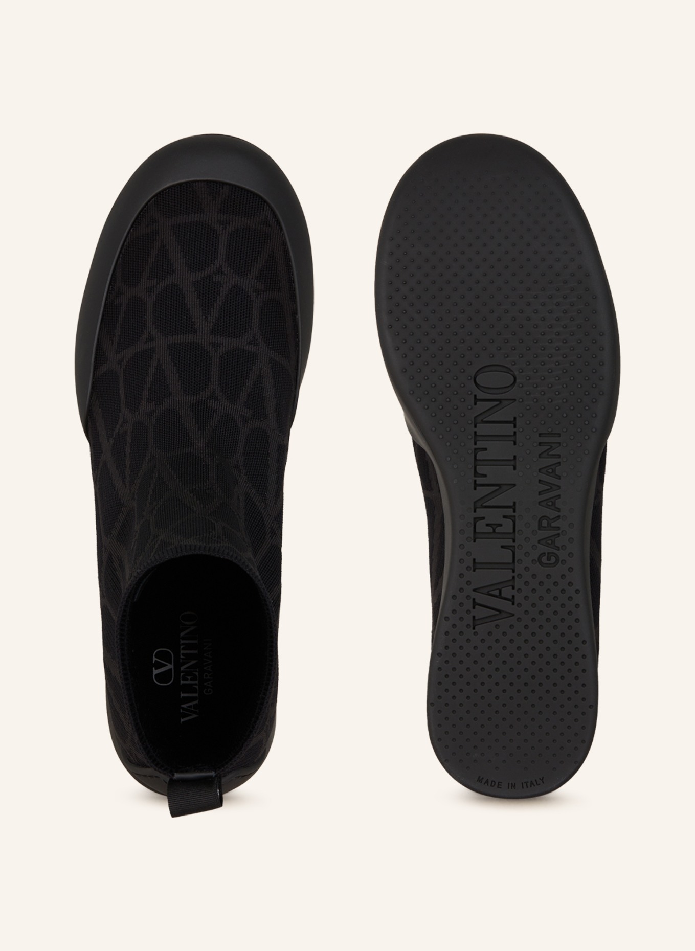 VALENTINO GARAVANI Hightop sneakers ICONOGRAPH, Color: BLACK/ DARK GRAY (Image 5)