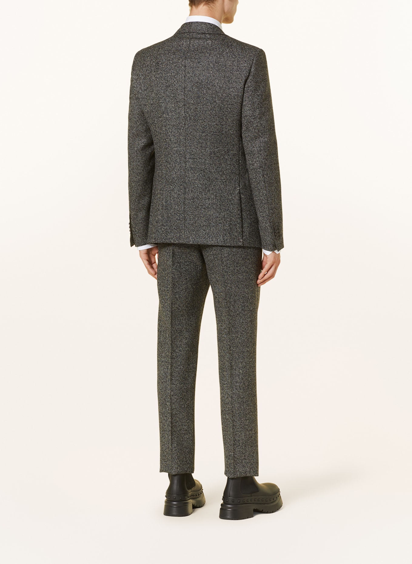 VALENTINO Suit Extra slim fit, Color: BLACK/ ECRU (Image 3)