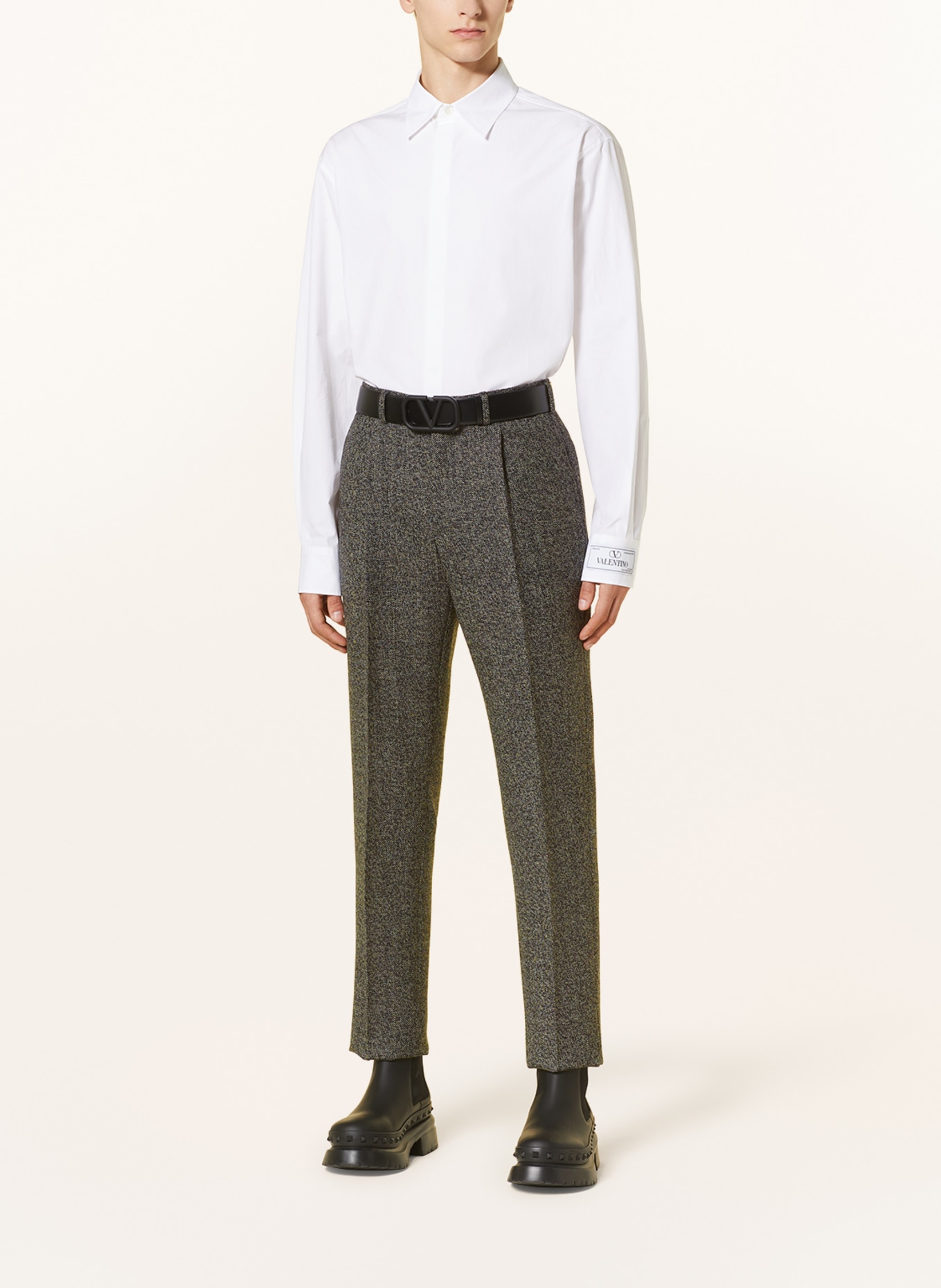 VALENTINO Suit Extra slim fit, Color: BLACK/ ECRU (Image 4)