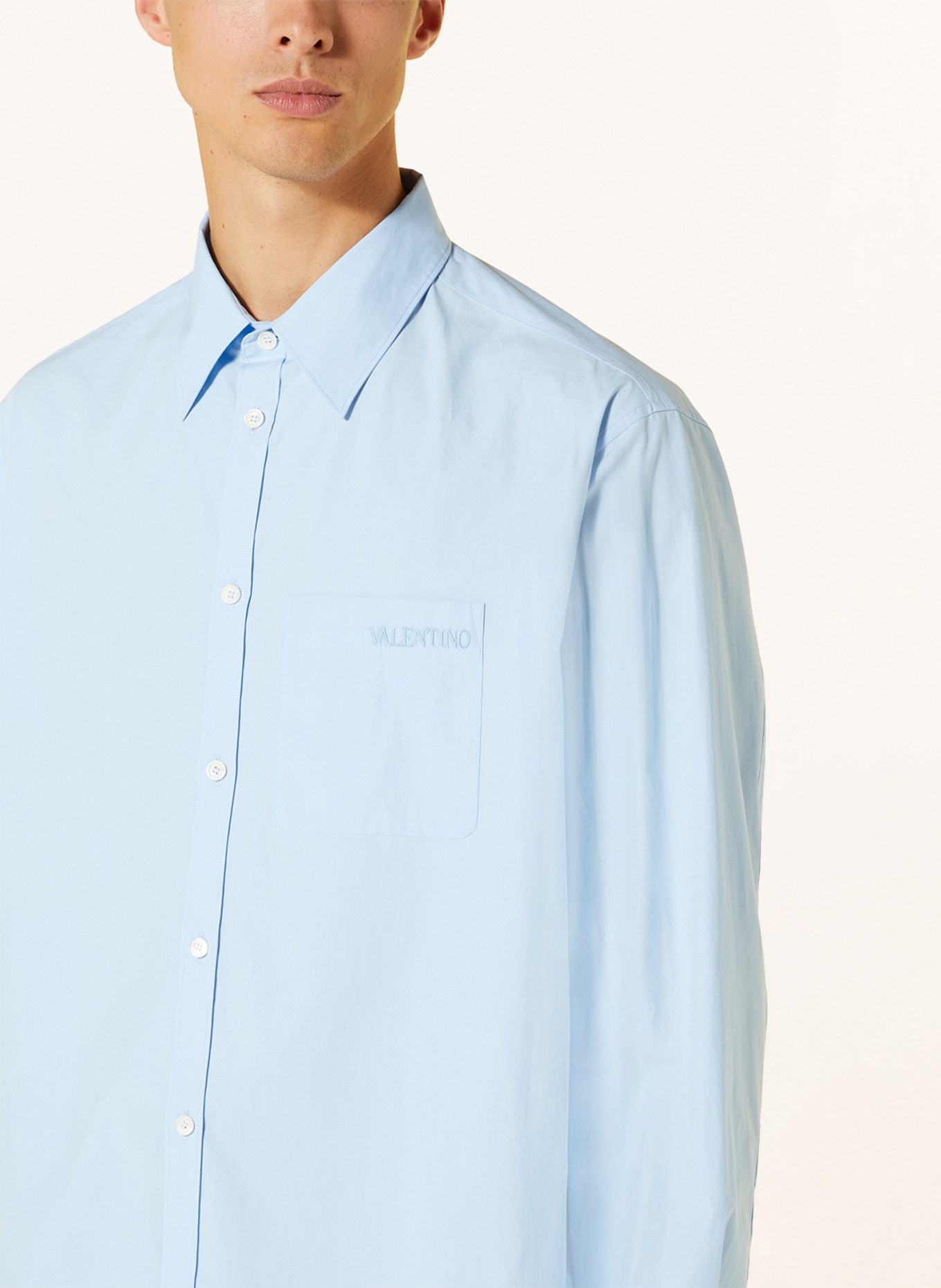 VALENTINO Shirt comfort fit, Color: LIGHT BLUE (Image 4)