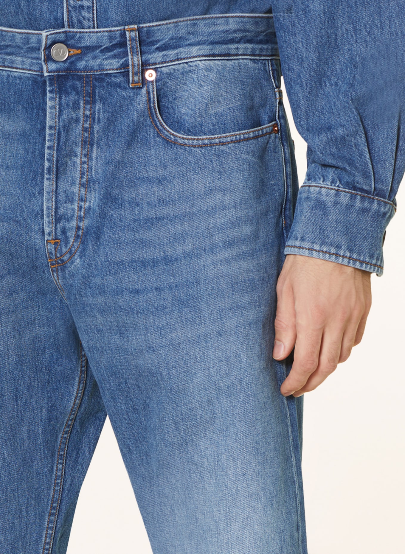 VALENTINO Jeans regular fit, Color: 558 MEDIUM BLUE DENIM (Image 5)